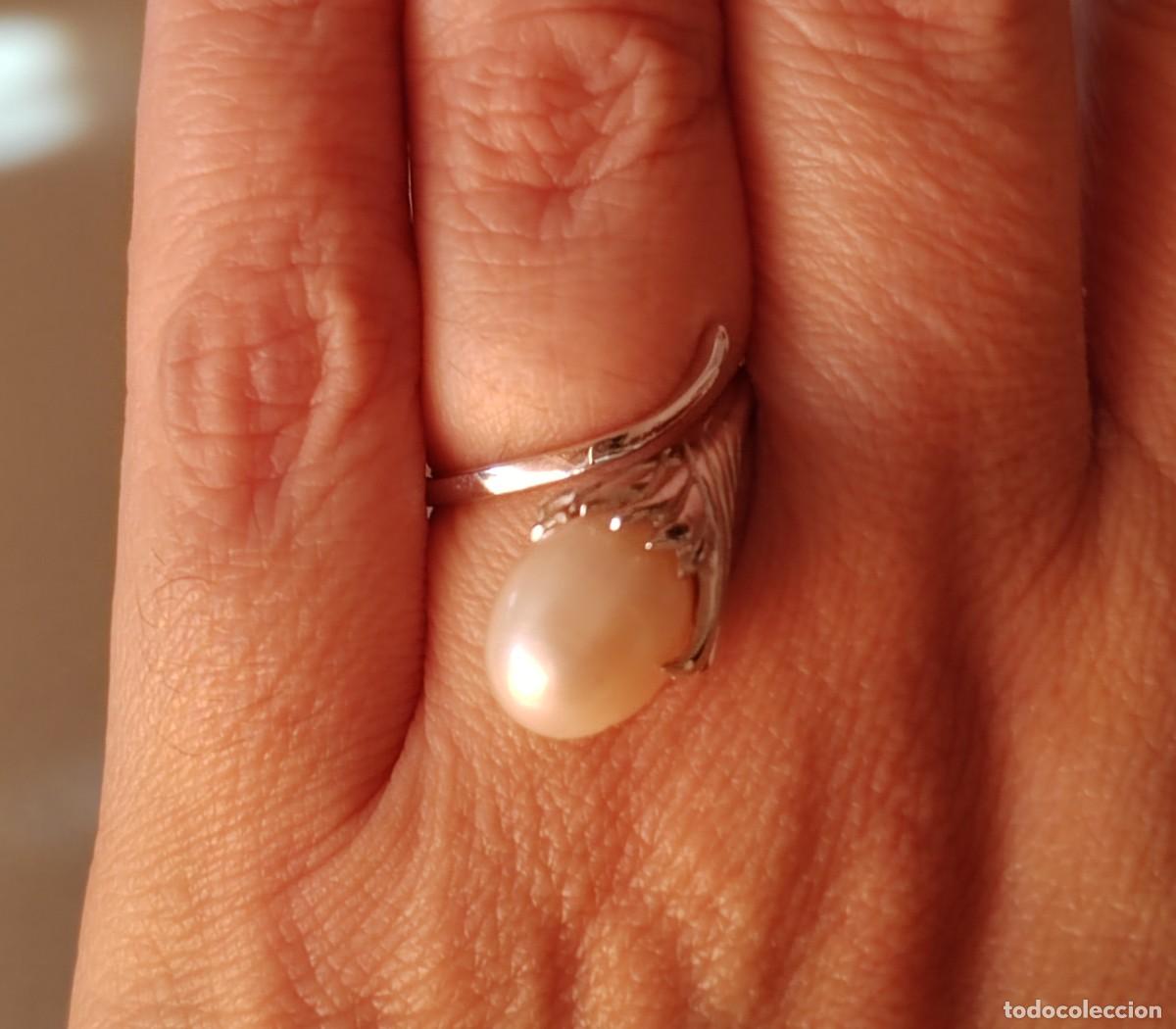 Joyeria: Anillo en Plata de Ley y Perla natural - Foto 5
