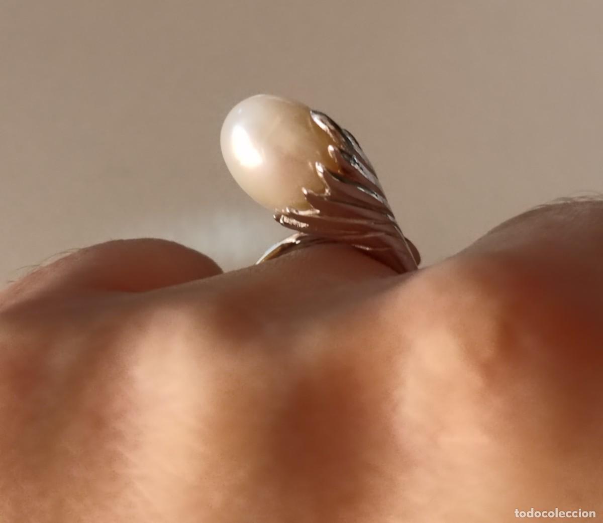 Joyeria: Anillo en Plata de Ley y Perla natural - Foto 6