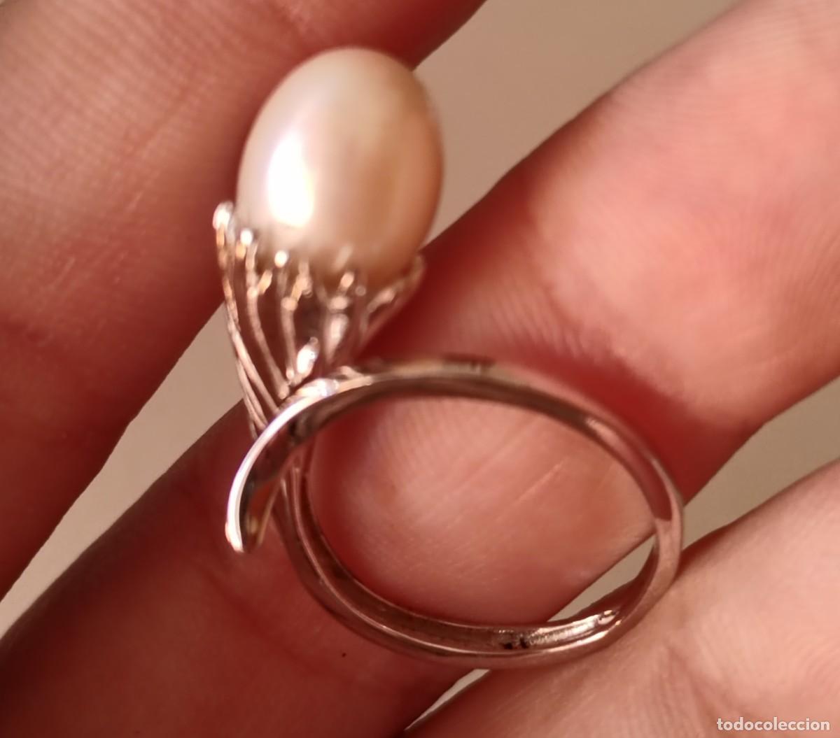 Joyeria: Anillo en Plata de Ley y Perla natural - Foto 7