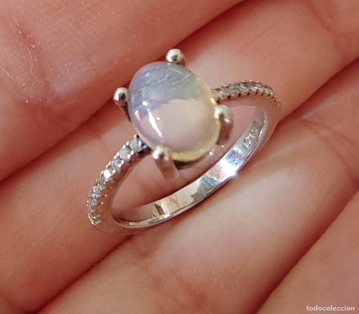Joyeria: Anillo &Oacute;palo natural y Circonitas - Foto 1