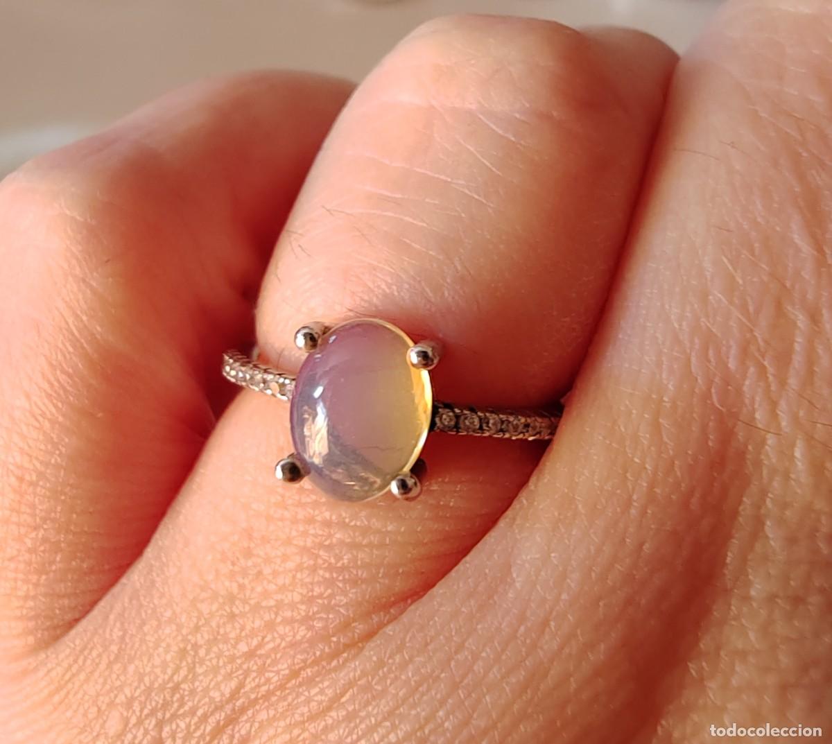 Joyeria: Anillo &Oacute;palo natural y Circonitas - Foto 2