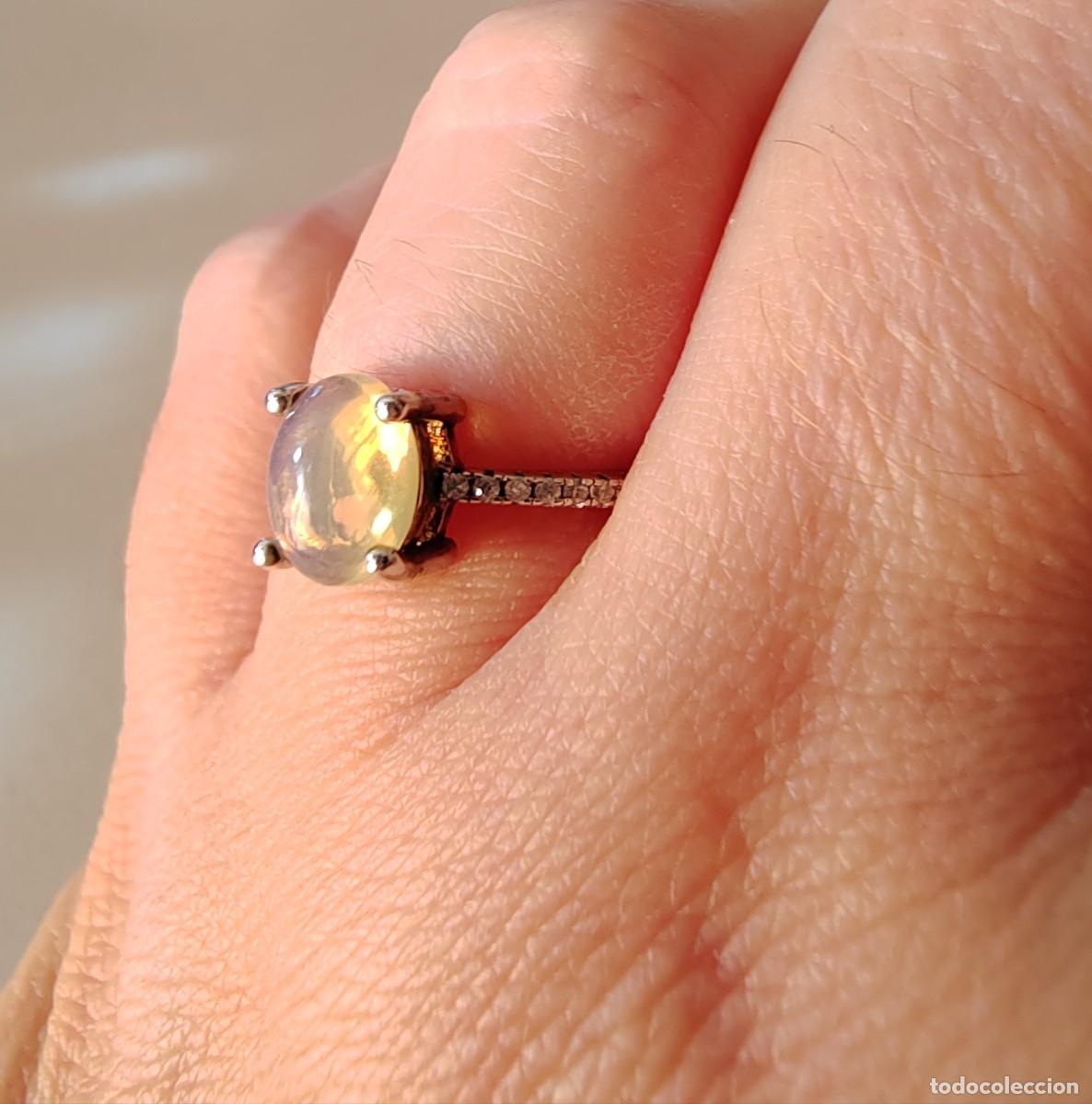 Joyeria: Anillo &Oacute;palo natural y Circonitas - Foto 4