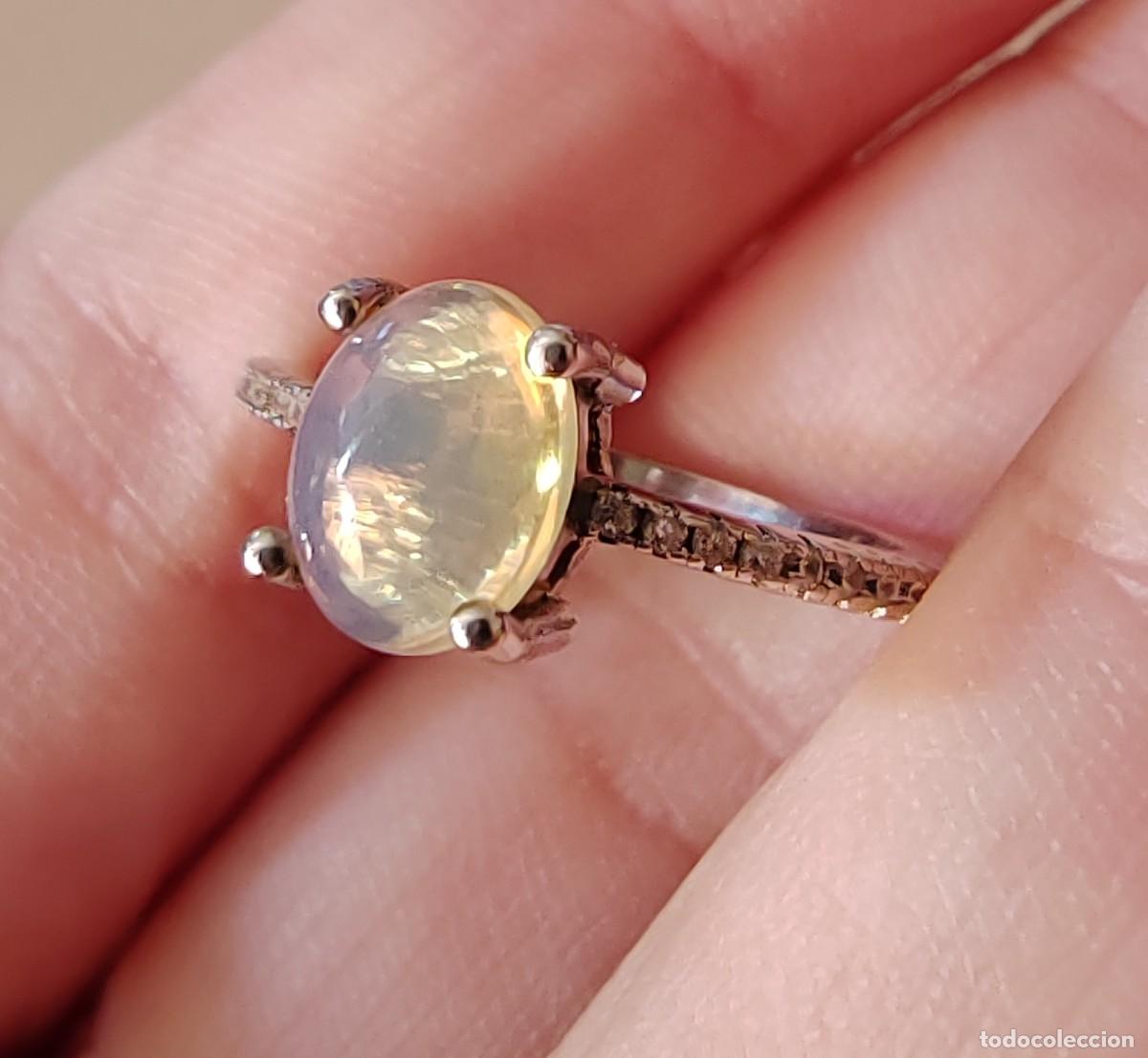 Joyeria: Anillo &Oacute;palo natural y Circonitas - Foto 8