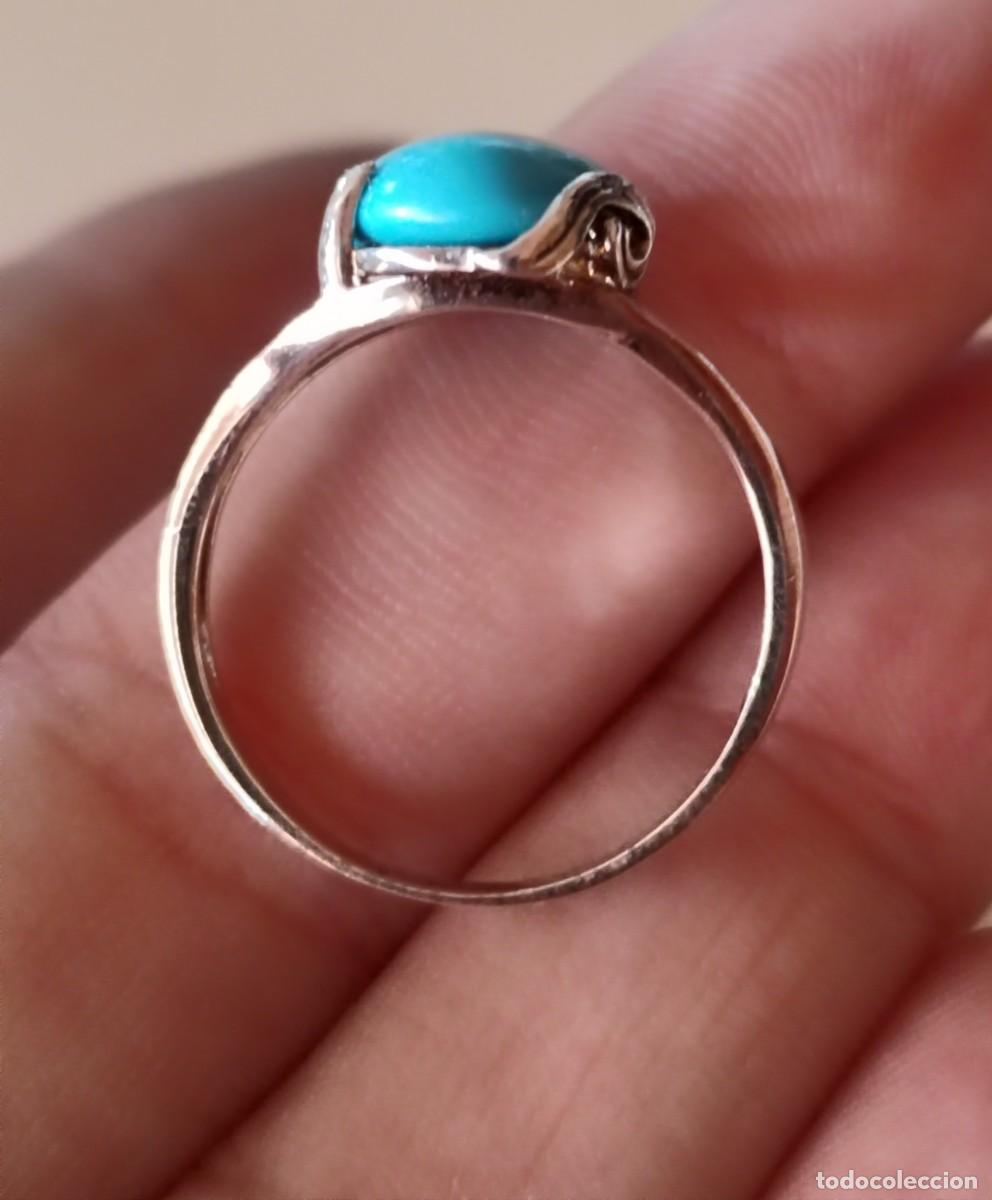 Joyeria: Anillo Plata de Ley y Turquesa - Foto 5