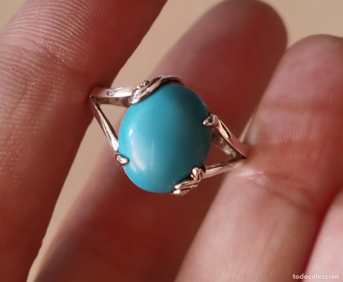 Joyeria: Anillo Plata de Ley y Turquesa - Foto 7