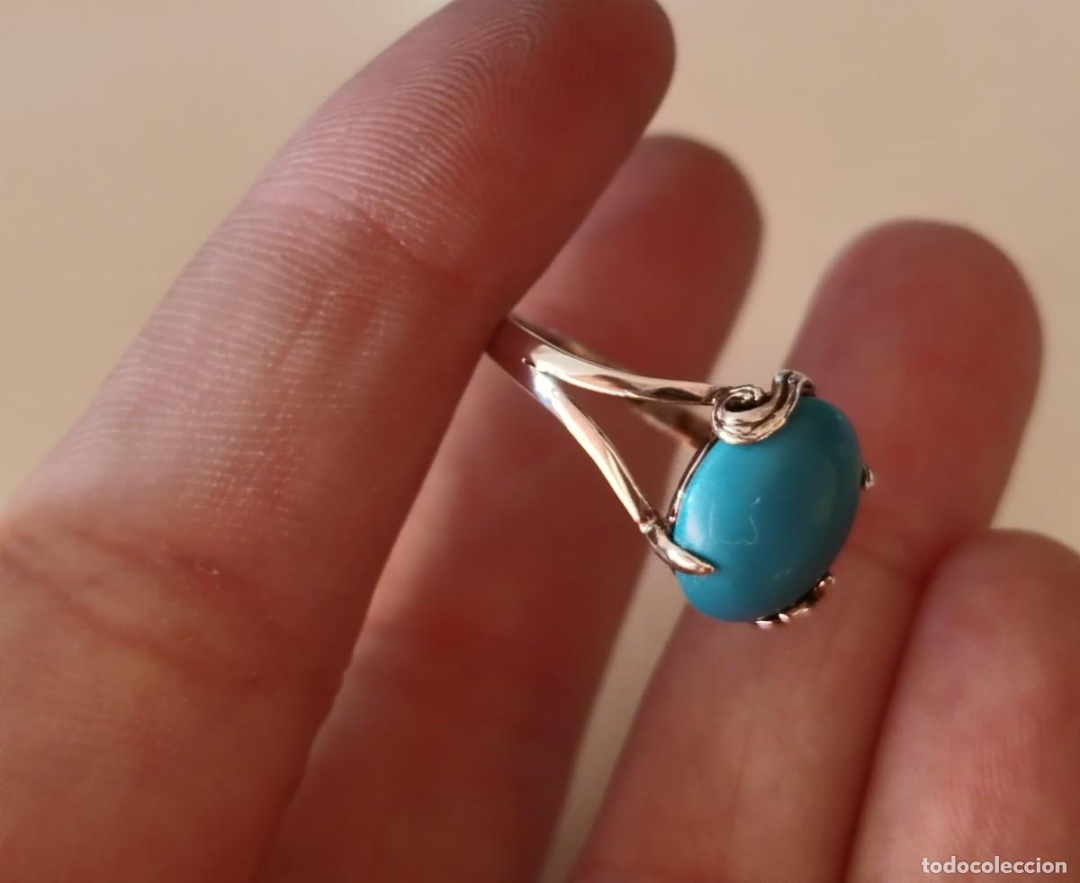 Joyeria: Anillo Plata de Ley y Turquesa - Foto 8
