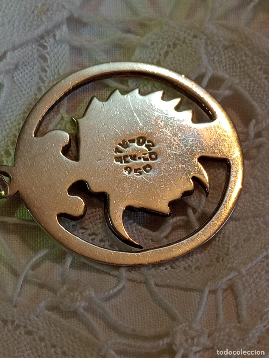 Joyeria: ANTIGUO COLGANTE DE PLATA 950 MACIZA - Foto 3