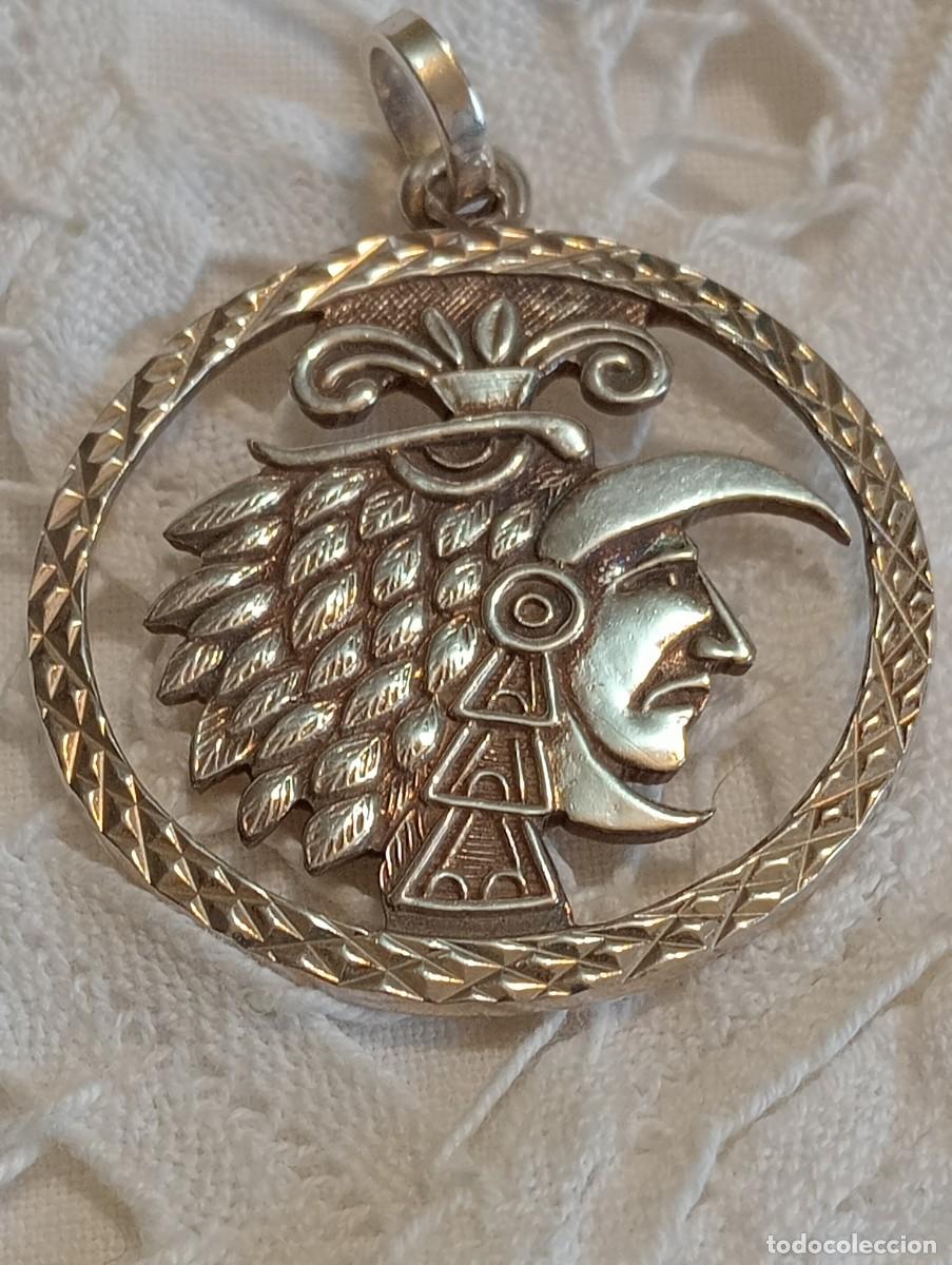Joyeria: ANTIGUO COLGANTE DE PLATA 950 MACIZA - Foto 4