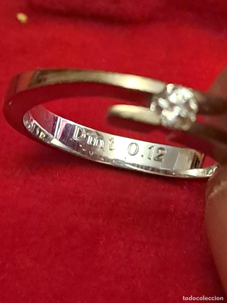 Joyeria: ANILLO ORO BLANCO Y DIAMANTES DE 18 QUILATES - Foto 3