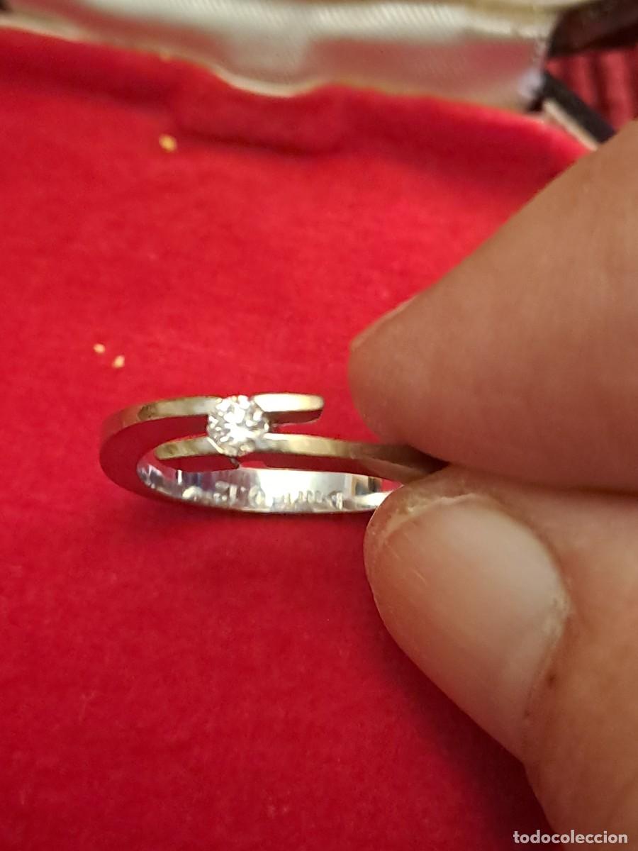 Joyeria: ANILLO ORO BLANCO Y DIAMANTES DE 18 QUILATES - Foto 7