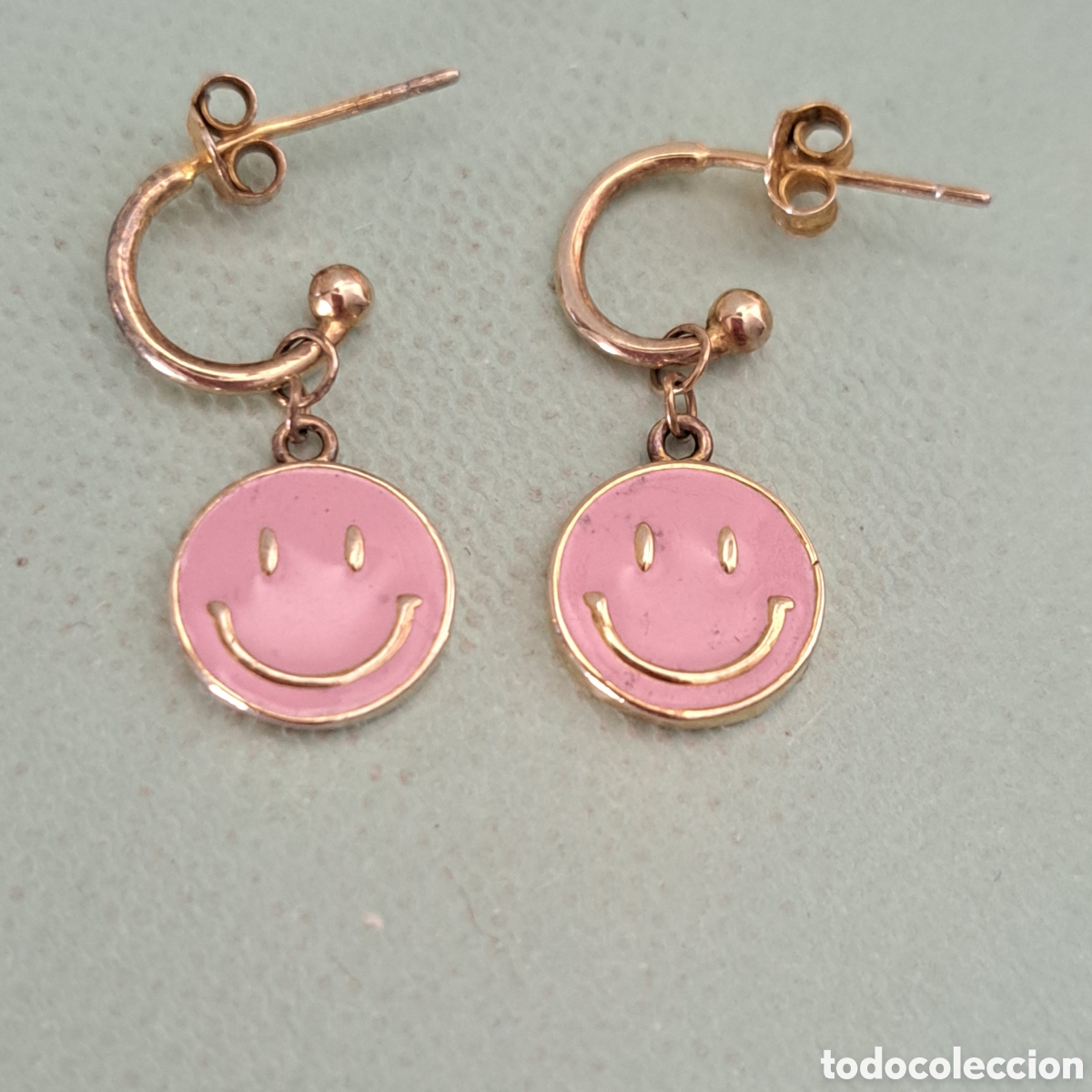 Joyeria: BONITOS PENDIENTES DE PLATA Y ESMALTE ROSA. REF S5 C JOY ACT PENDIENTES 201124 - Foto 2