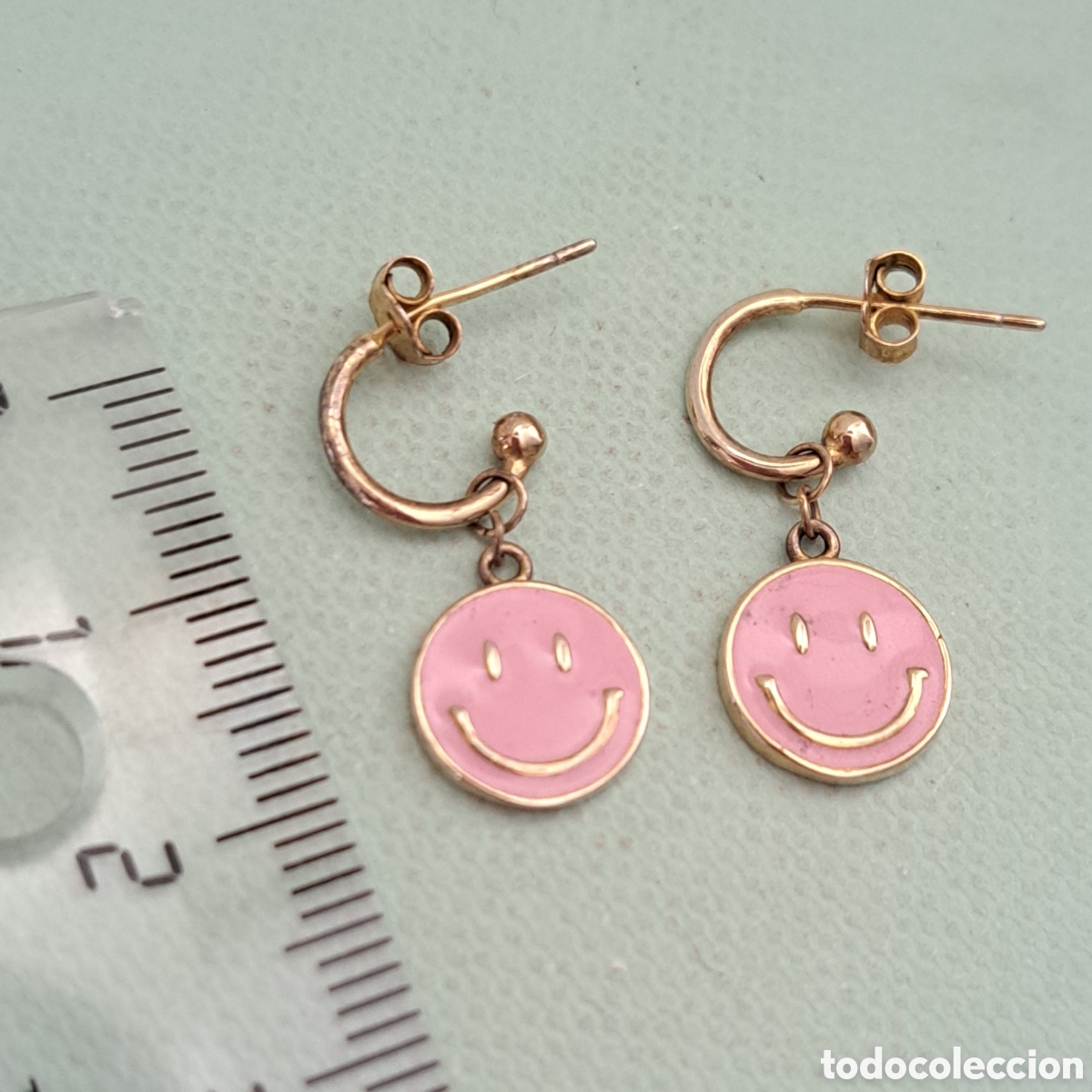 Joyeria: BONITOS PENDIENTES DE PLATA Y ESMALTE ROSA. REF S5 C JOY ACT PENDIENTES 201124 - Foto 3
