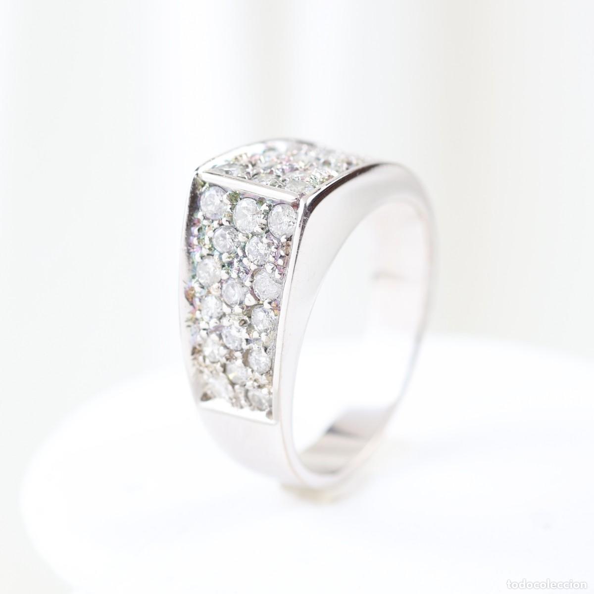 Joyeria: Anillo oro blanco con diamantes - Foto 1