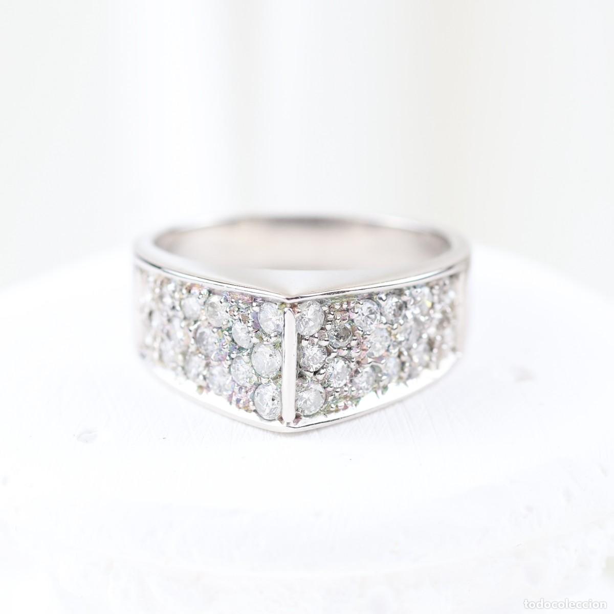 Joyeria: Anillo oro blanco con diamantes - Foto 2