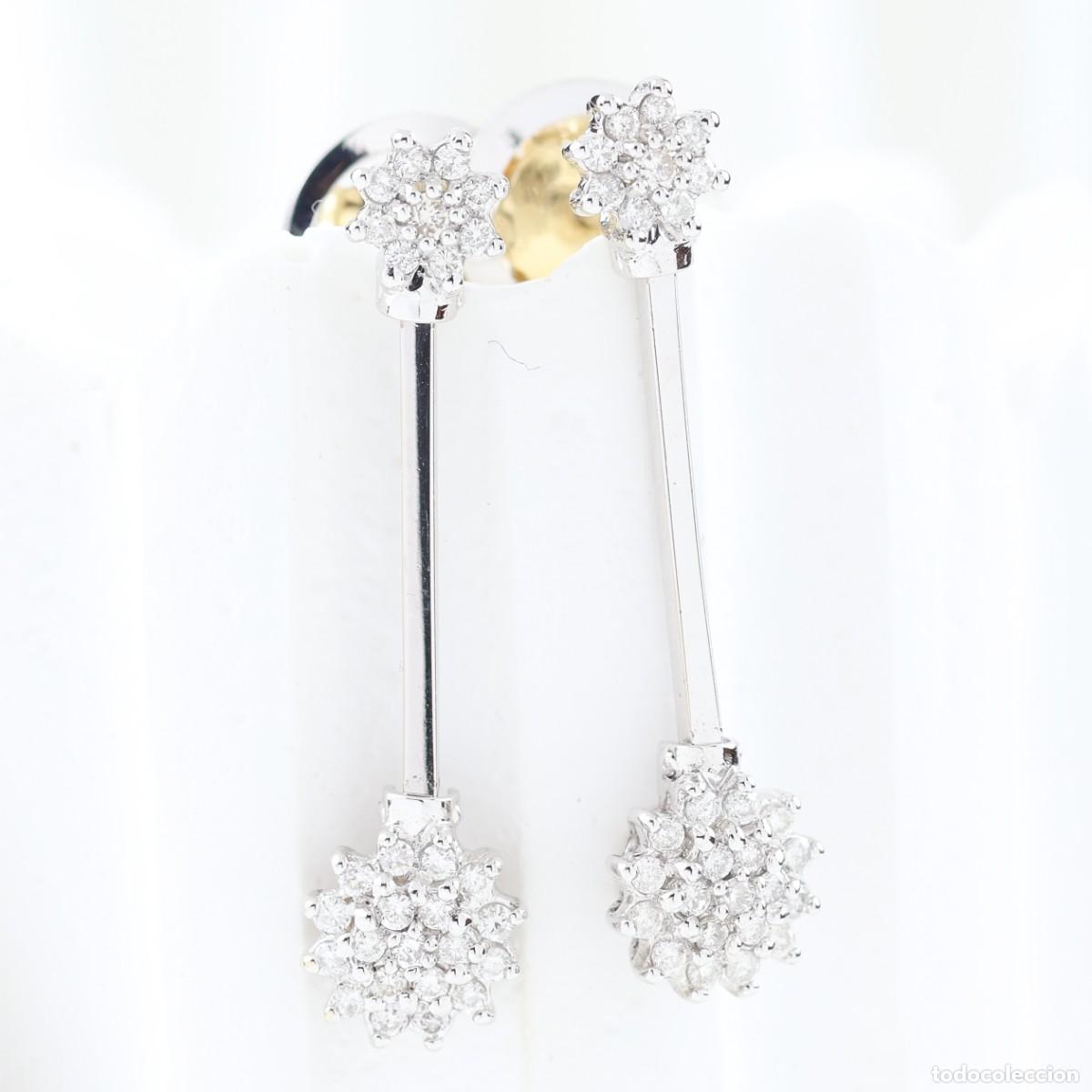 Joyeria: Pendientes oro blanco con brillantes - Foto 1