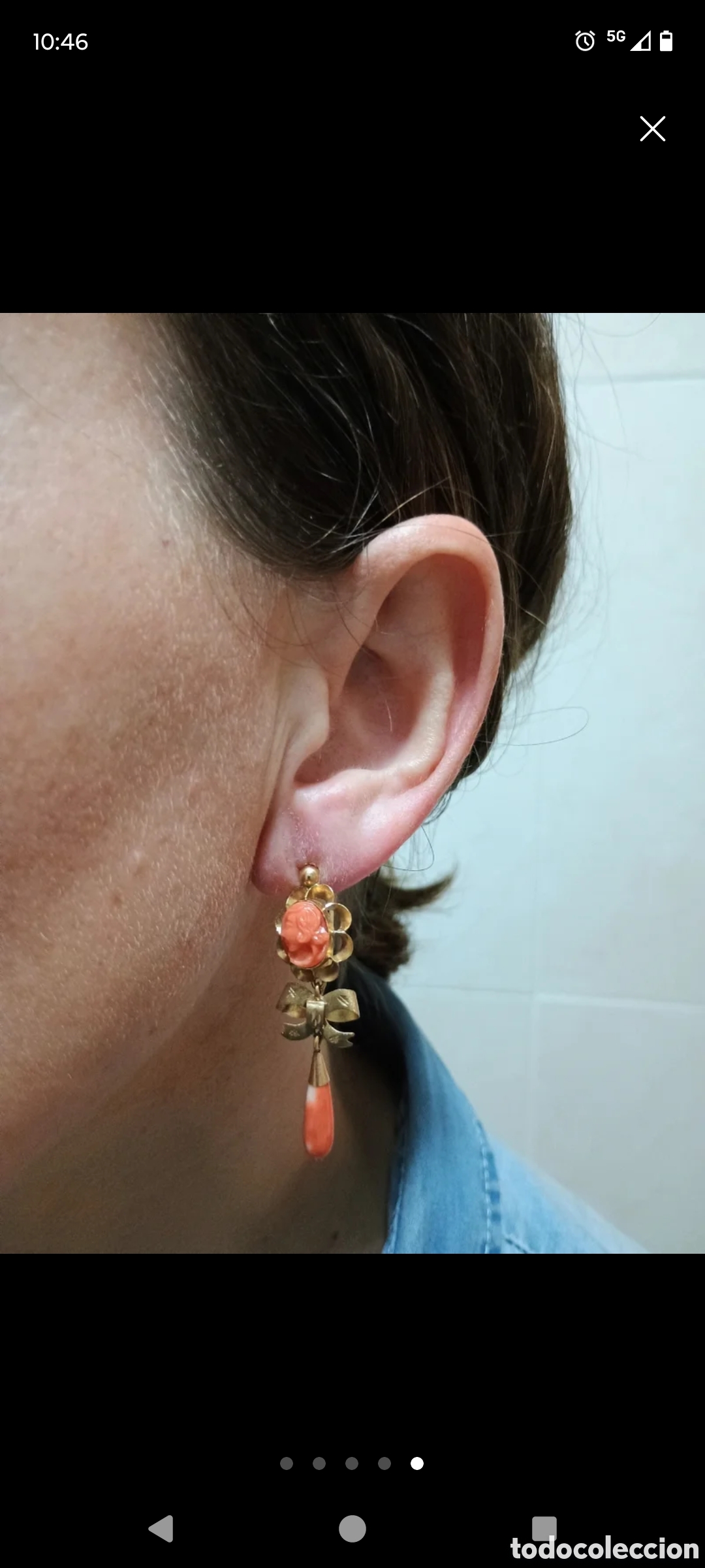 Joyeria: Pendientes de coral mediterr&aacute;neo - Foto 4
