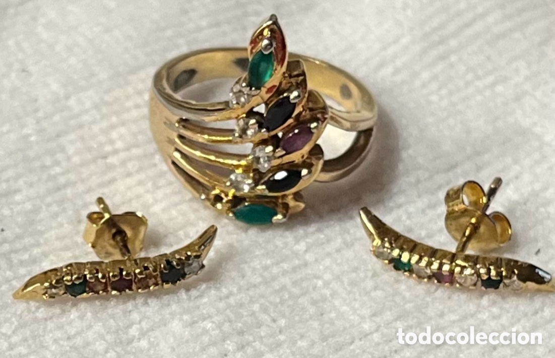 Joyeria: Parure en plaqu&eacute; or 14k 3 pi&egrave;ces - Foto 1