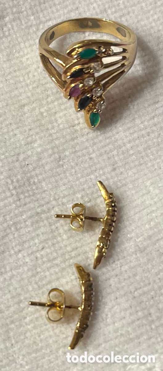 Joyeria: Parure en plaqu&eacute; or 14k 3 pi&egrave;ces - Foto 5