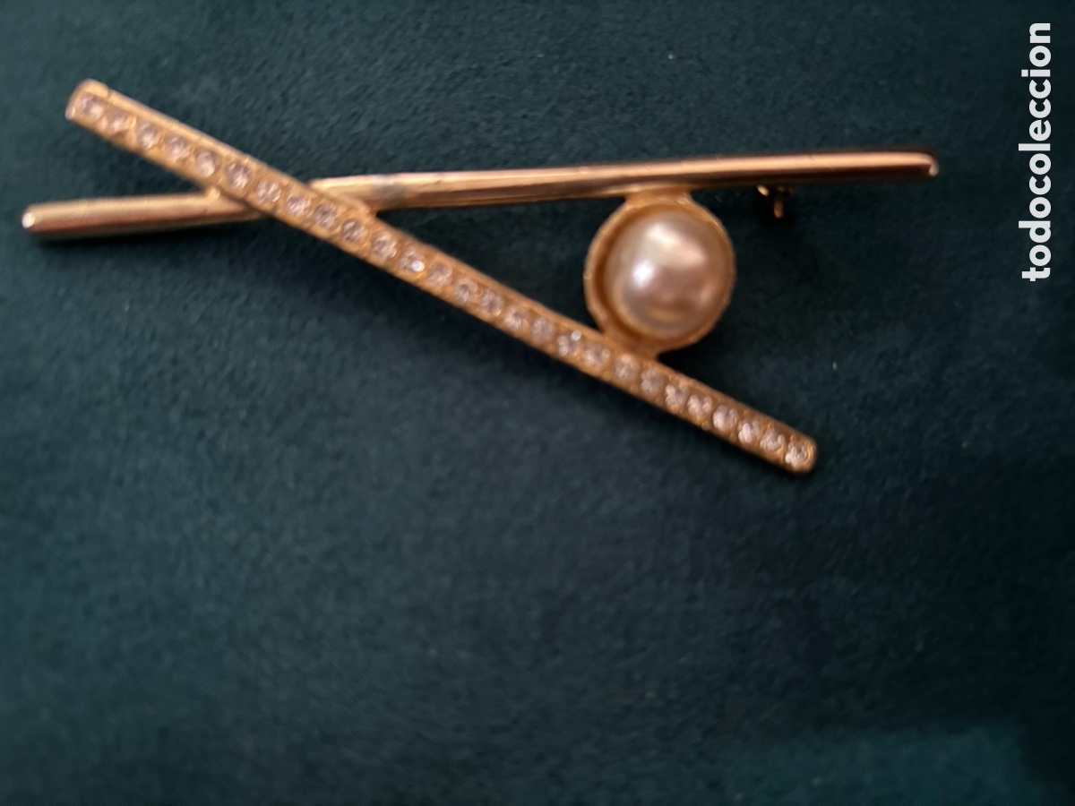 Joyeria: Broche de metal dorado - Foto 1
