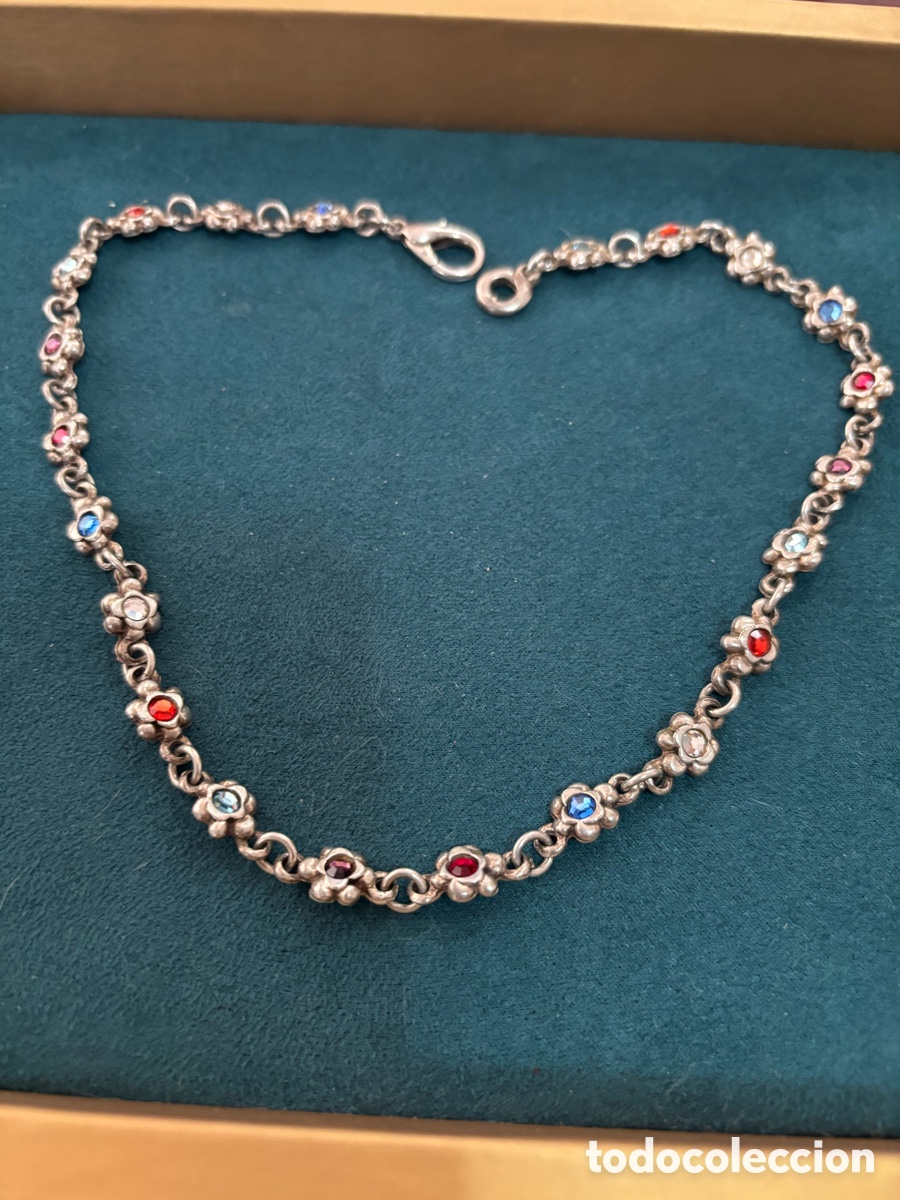 Joyeria: Gargantilla plateada con strass - Foto 1
