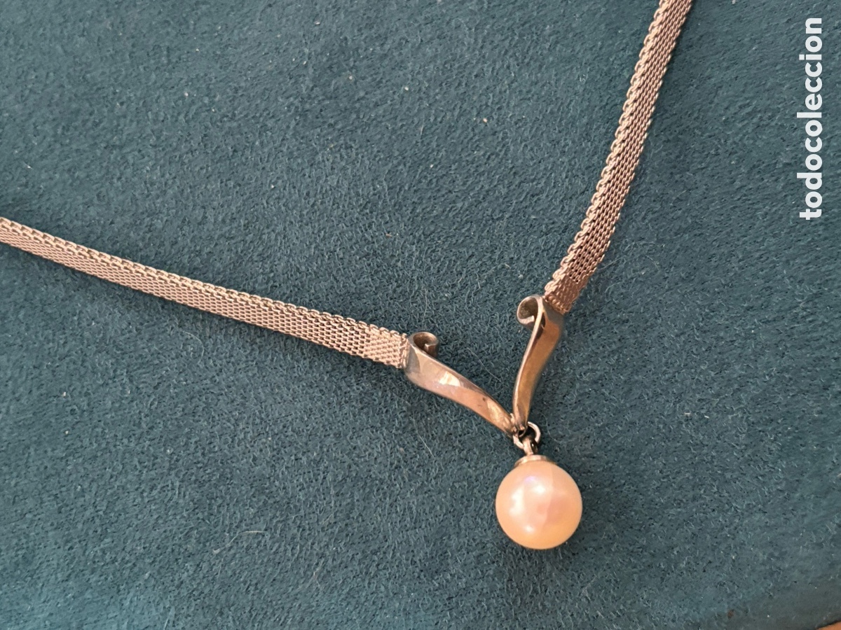 Joyeria: Gargantilla de metal plateado - Foto 2