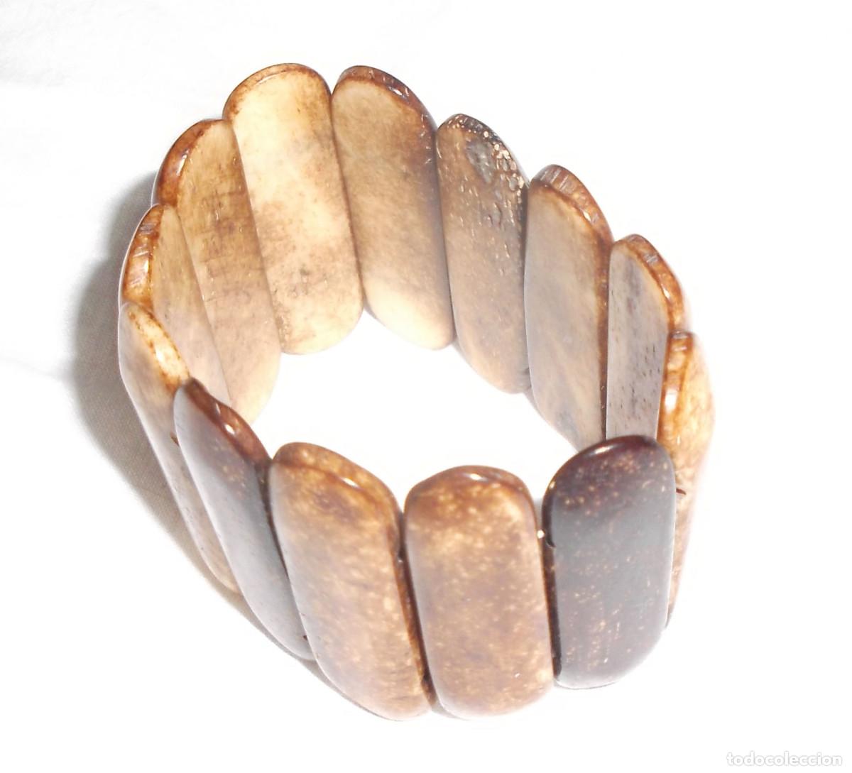 Joyeria: pulsera de madera 4 cm. de alta - Foto 1