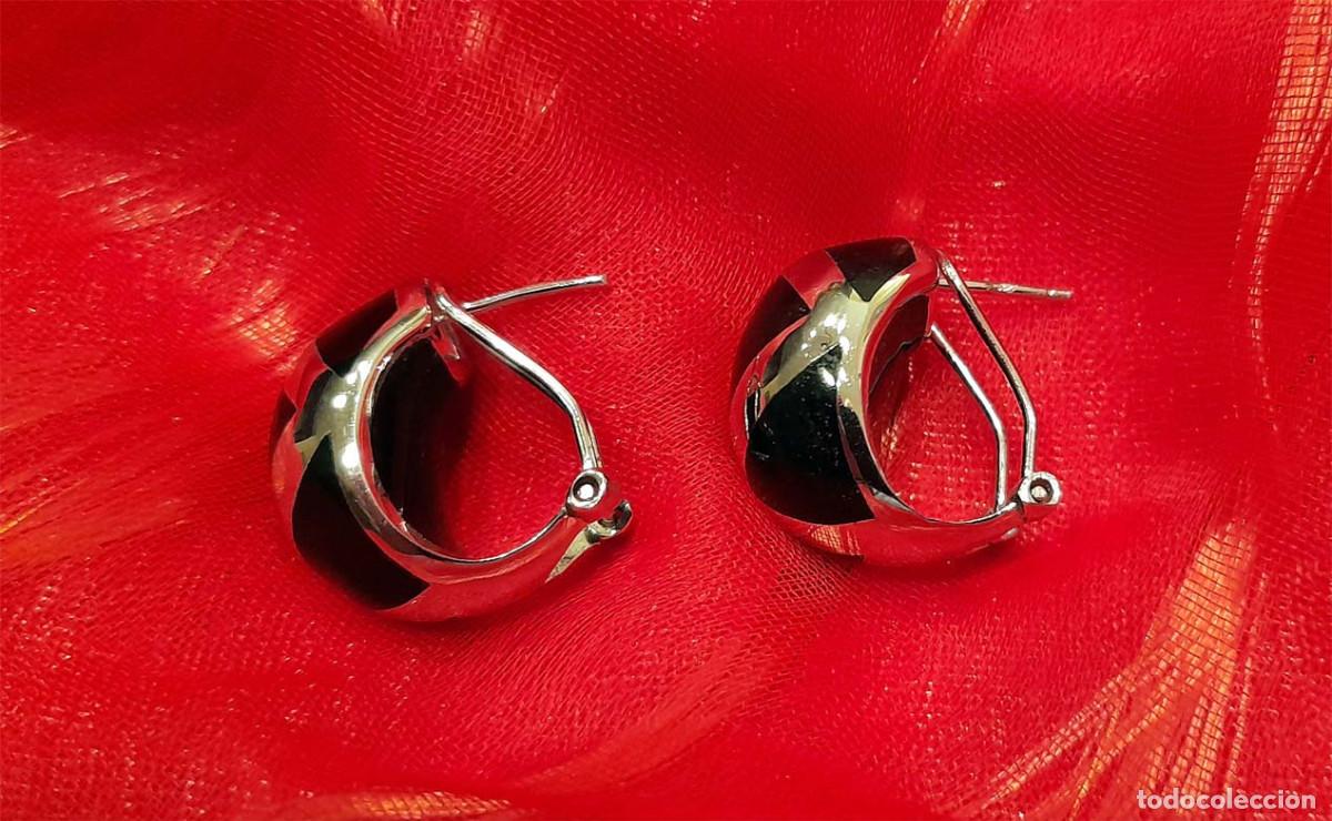 Joyeria: Pendientes de plata y esmalte - Foto 1