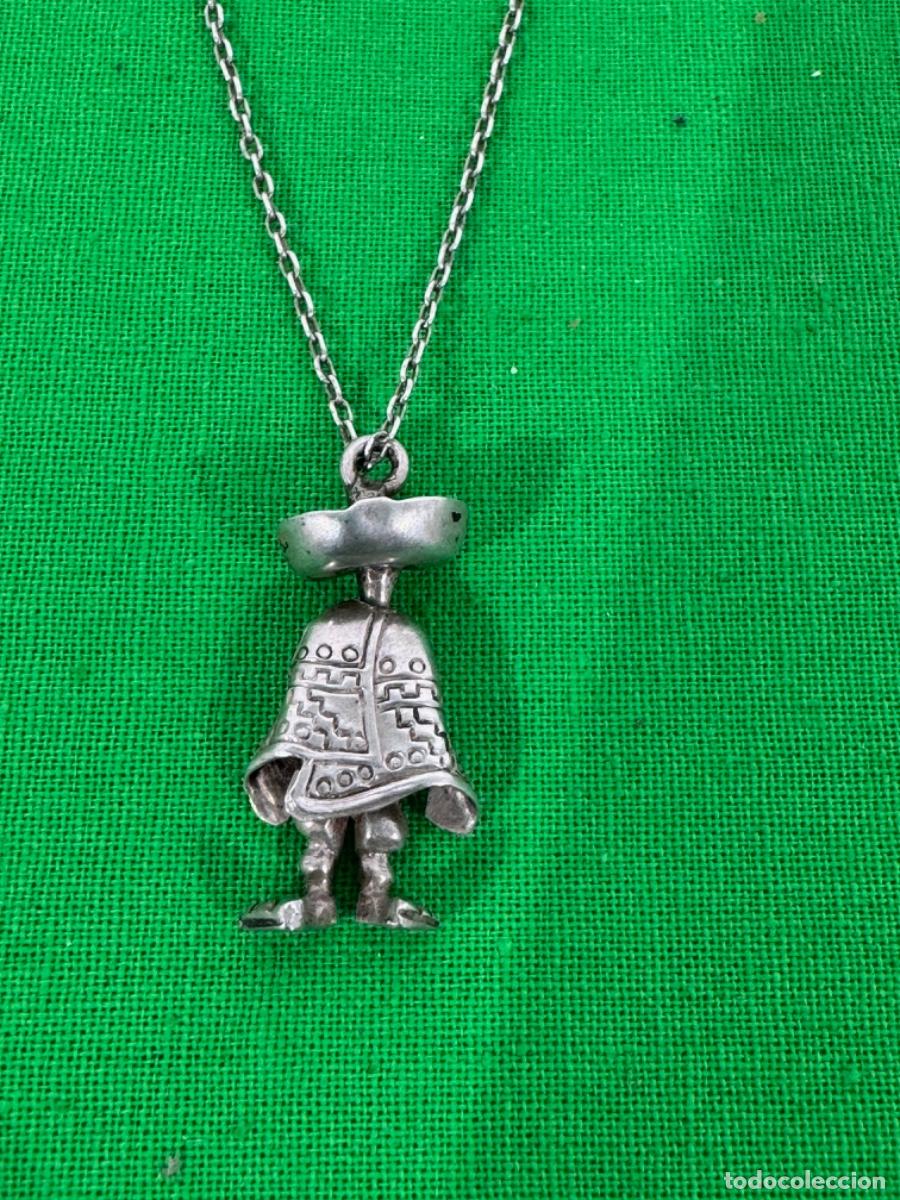 Joyeria: COLLAR CON COLGANTE MEXICANO EN PLATA - Foto 1