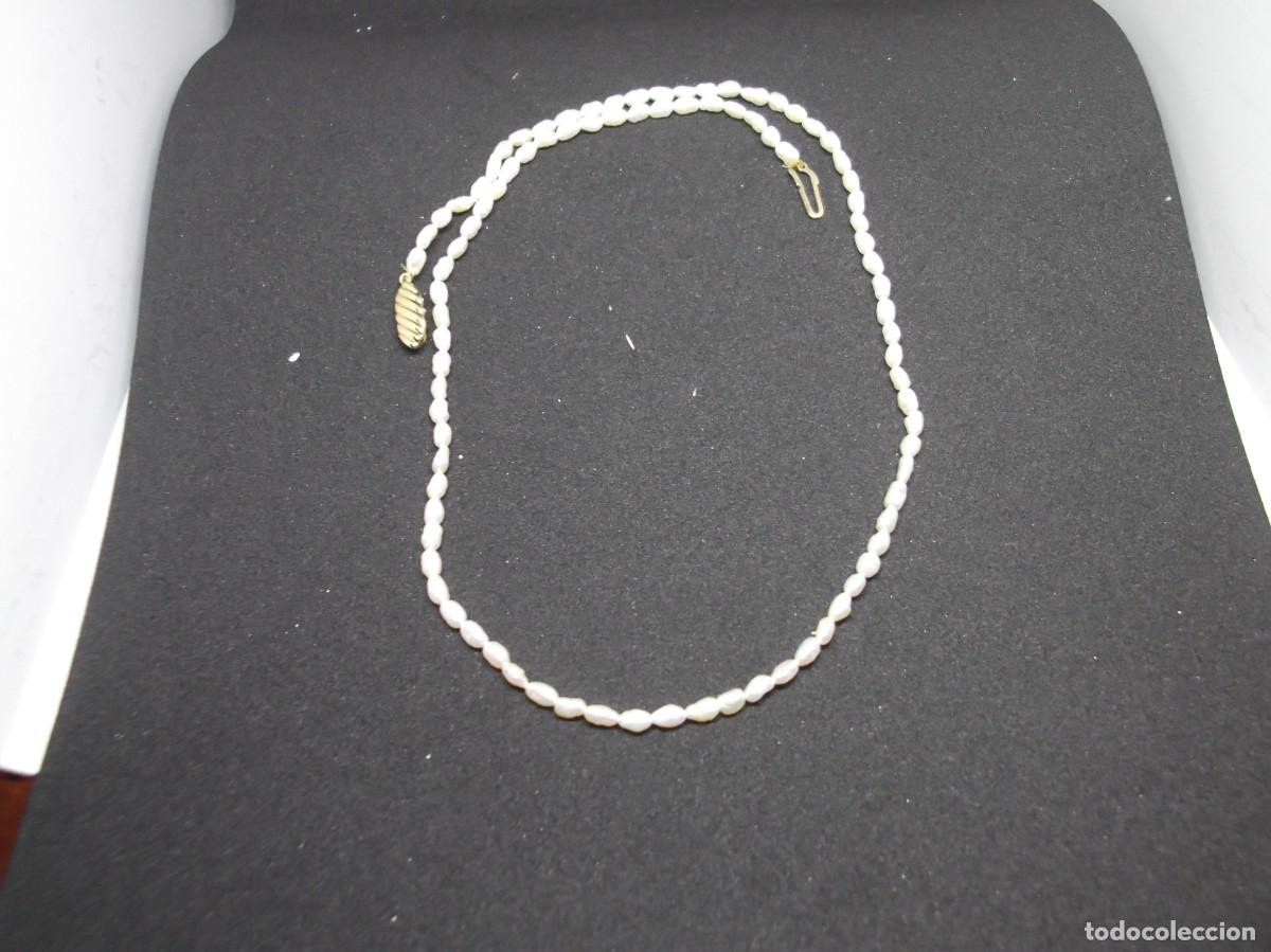 Joyeria: Collar de perlas de agua dulce con cierre de oro de 18Kt. - Foto 1