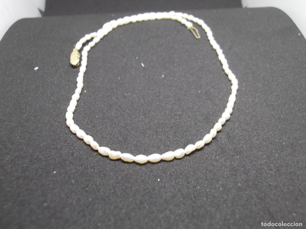 Joyeria: Collar de perlas de agua dulce con cierre de oro de 18Kt. - Foto 5
