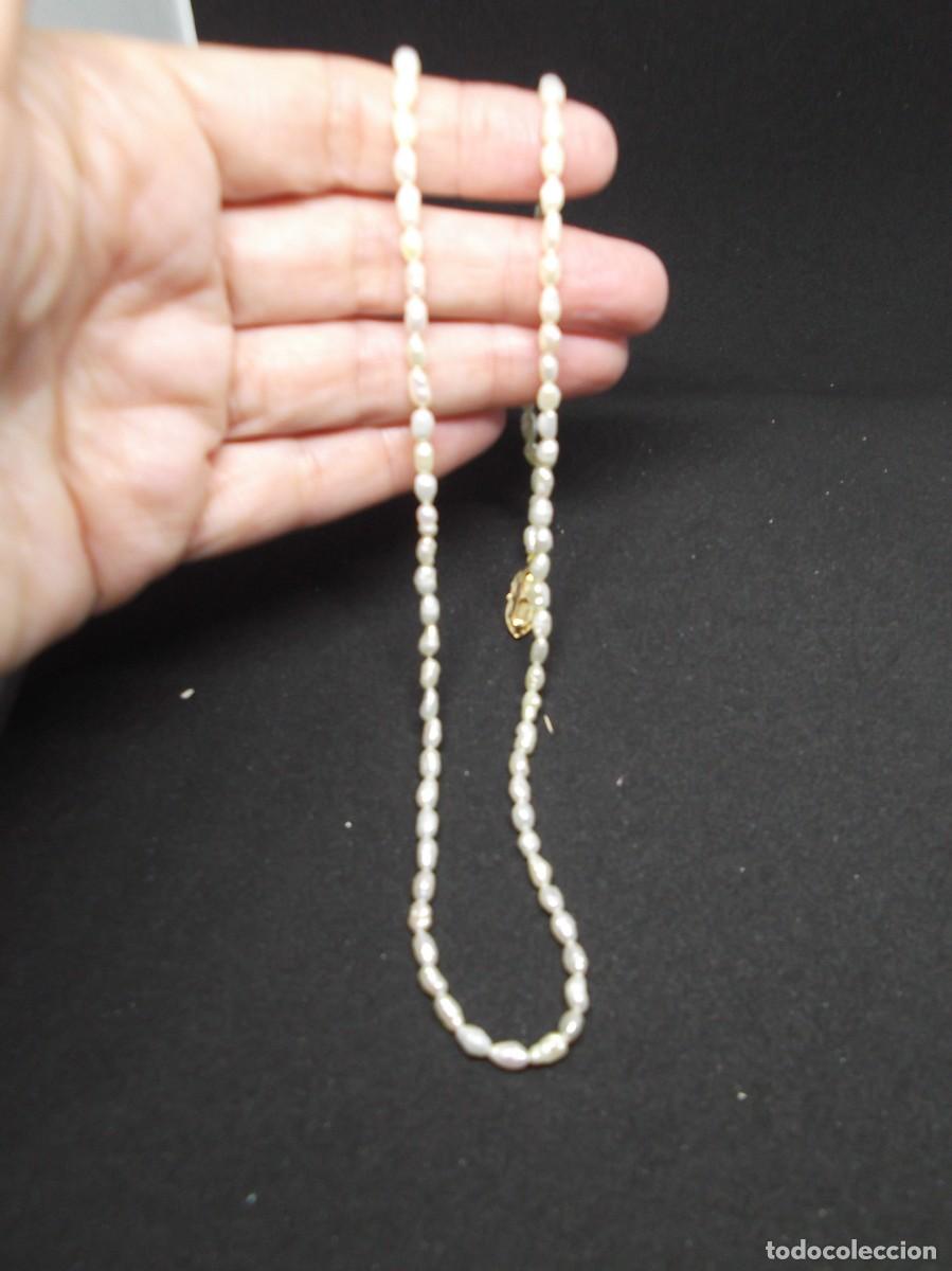 Joyeria: Collar de perlas de agua dulce con cierre de oro de 18Kt. - Foto 6