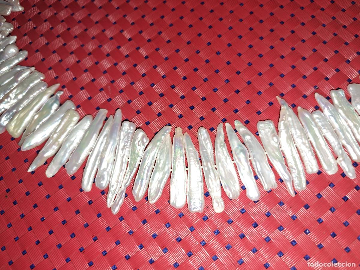 Joyeria: COLLAR DE PERLAS ALARGADAS ( KESHI ) - 107 PERLAS DE 3 CMS. - ref. 164 - Foto 4