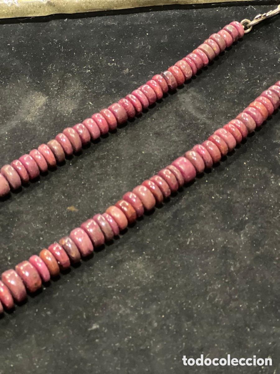 Joyeria: Precioso collar echo con cuentas de rub&iacute; - Foto 4