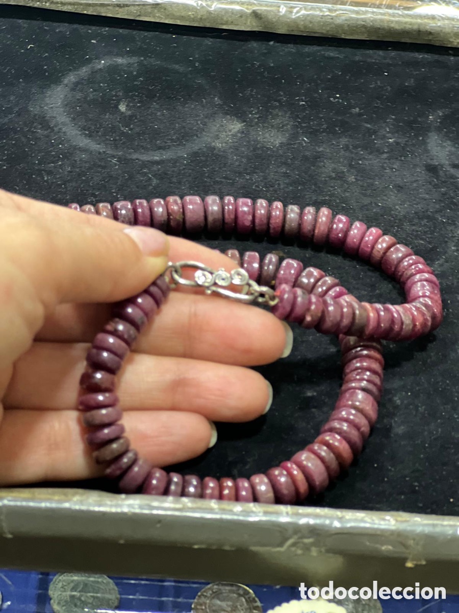 Joyeria: Precioso collar echo con cuentas de rub&iacute; - Foto 5
