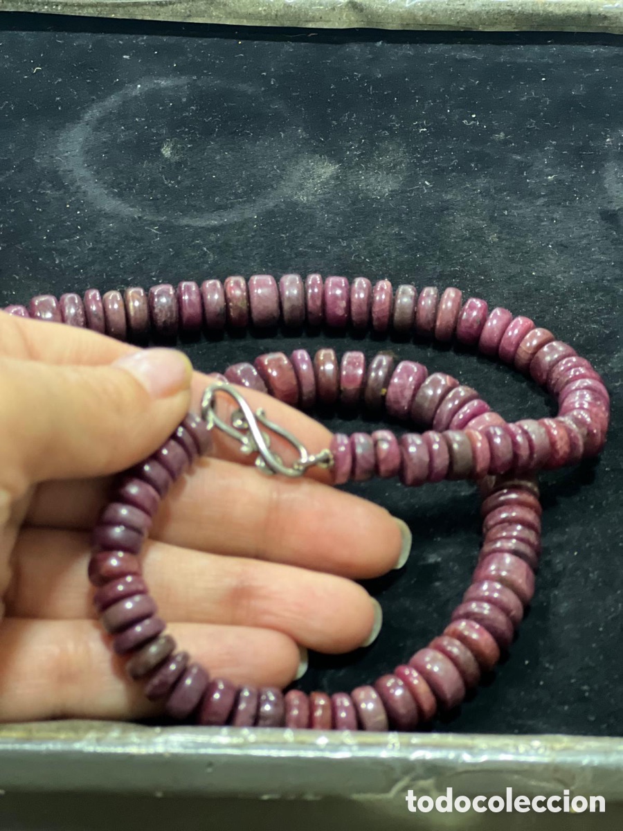 Joyeria: Precioso collar echo con cuentas de rub&iacute; - Foto 6