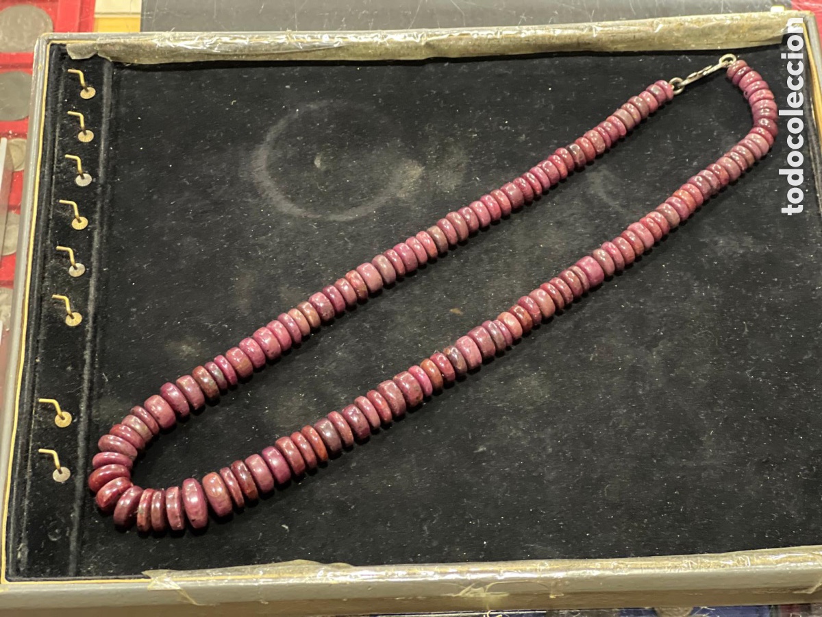 Joyeria: Precioso collar echo con cuentas de rub&iacute; - Foto 1