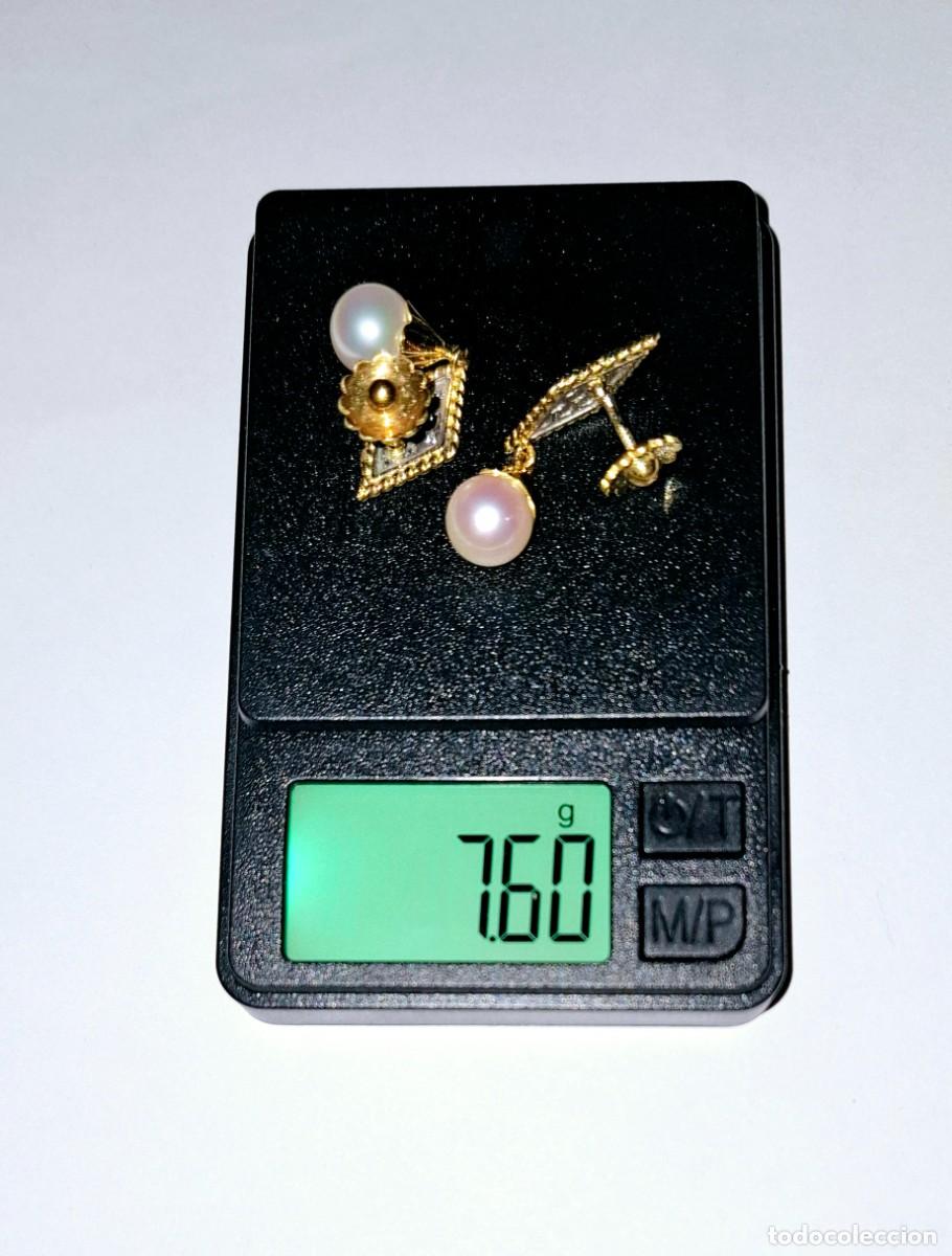 Joyeria: PRECIOSOS PENDIENTES LARGOS DE PERLAS Y BRILLANTES - Foto 14
