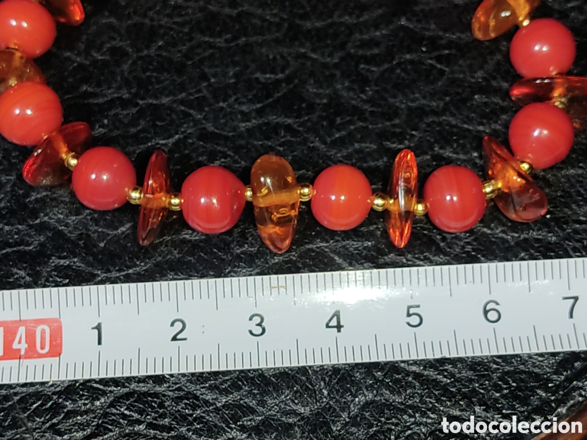 Joyeria: Pulsera de coral rojo y &Aacute;mbar del B&aacute;ltico. *1* - Foto 2
