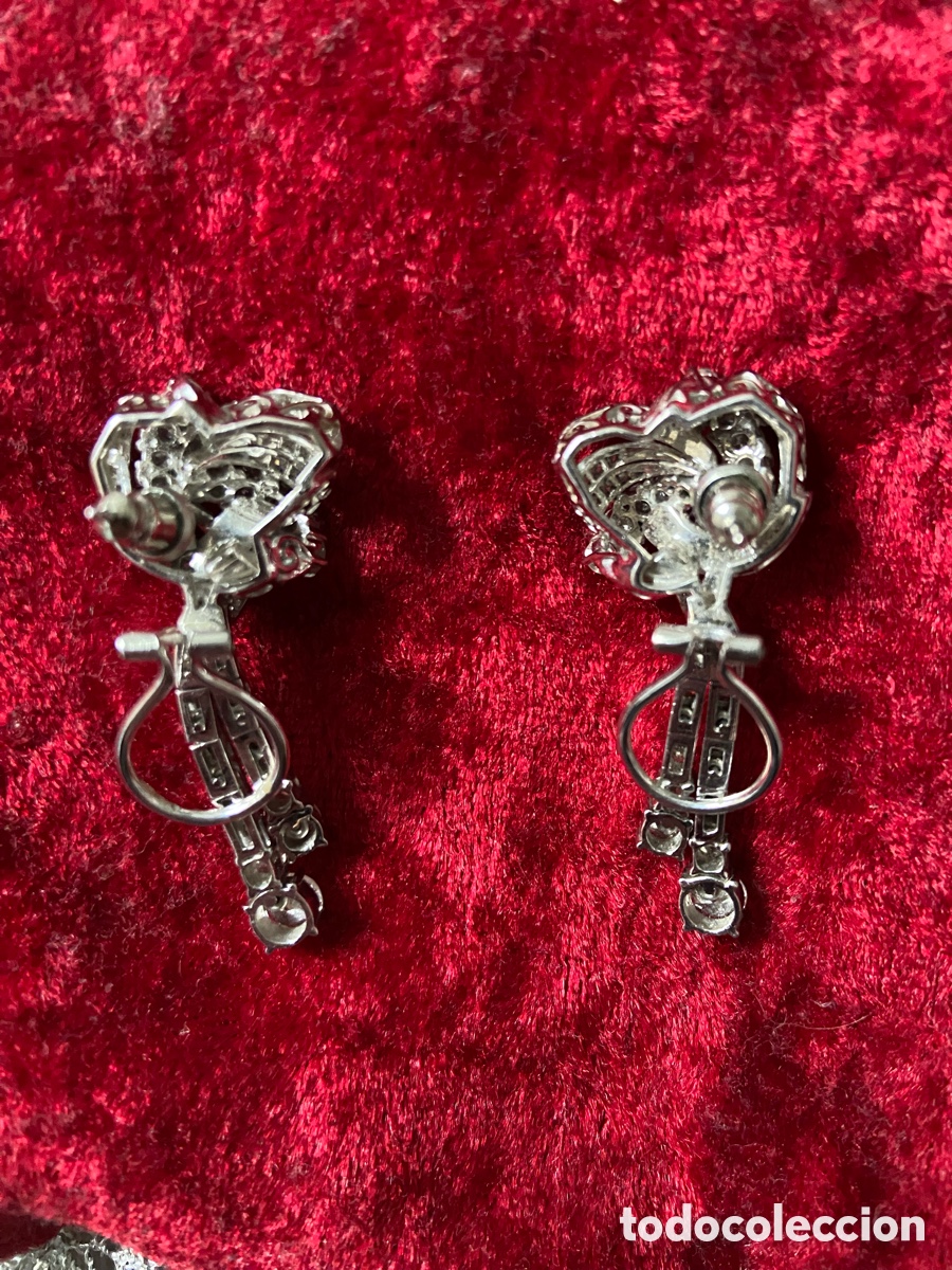 Joyeria: Pendientes de oro blanco y brillantes - Foto 2