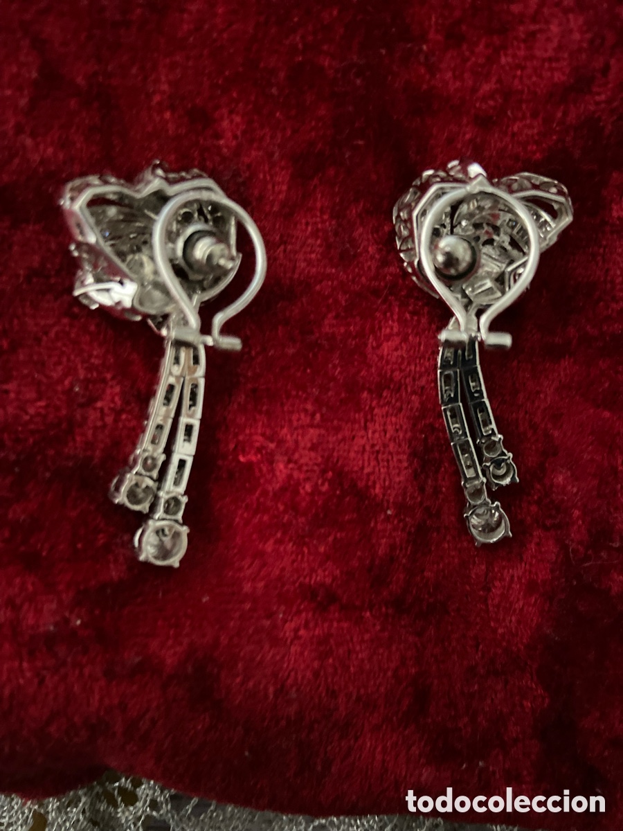 Joyeria: Pendientes de oro blanco y brillantes - Foto 4