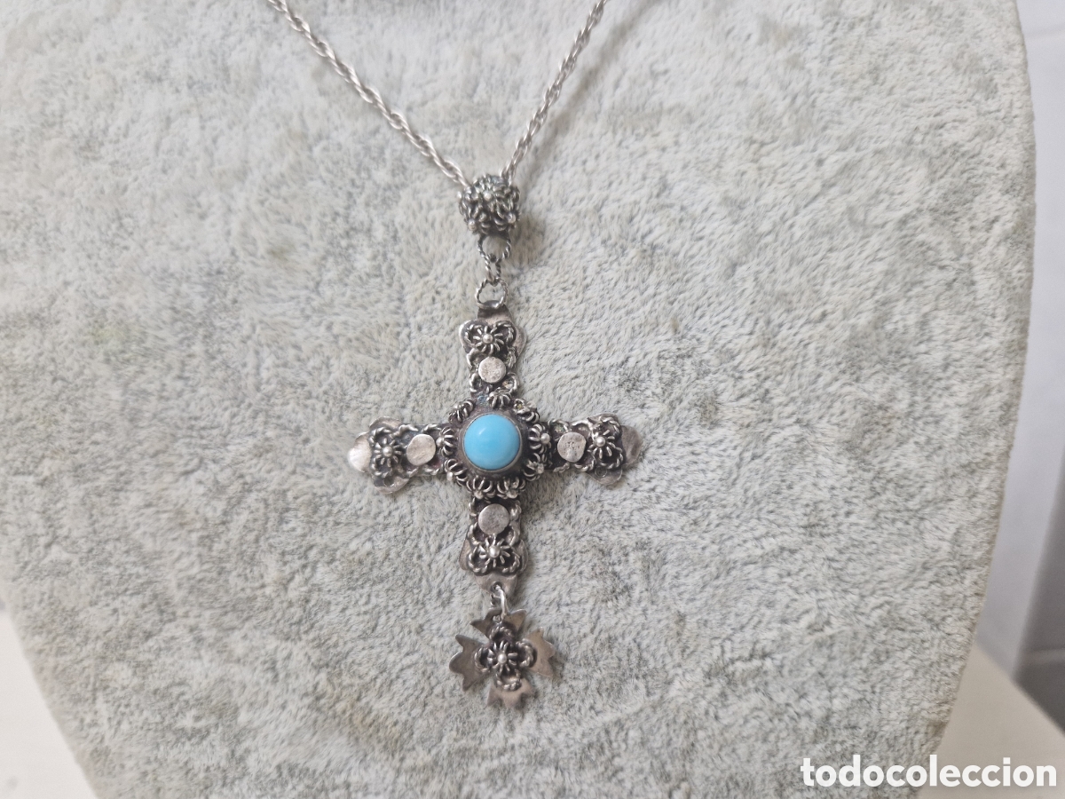 Joyeria: CRUZ Y CORDON DE PLATA DE LEY - Foto 2