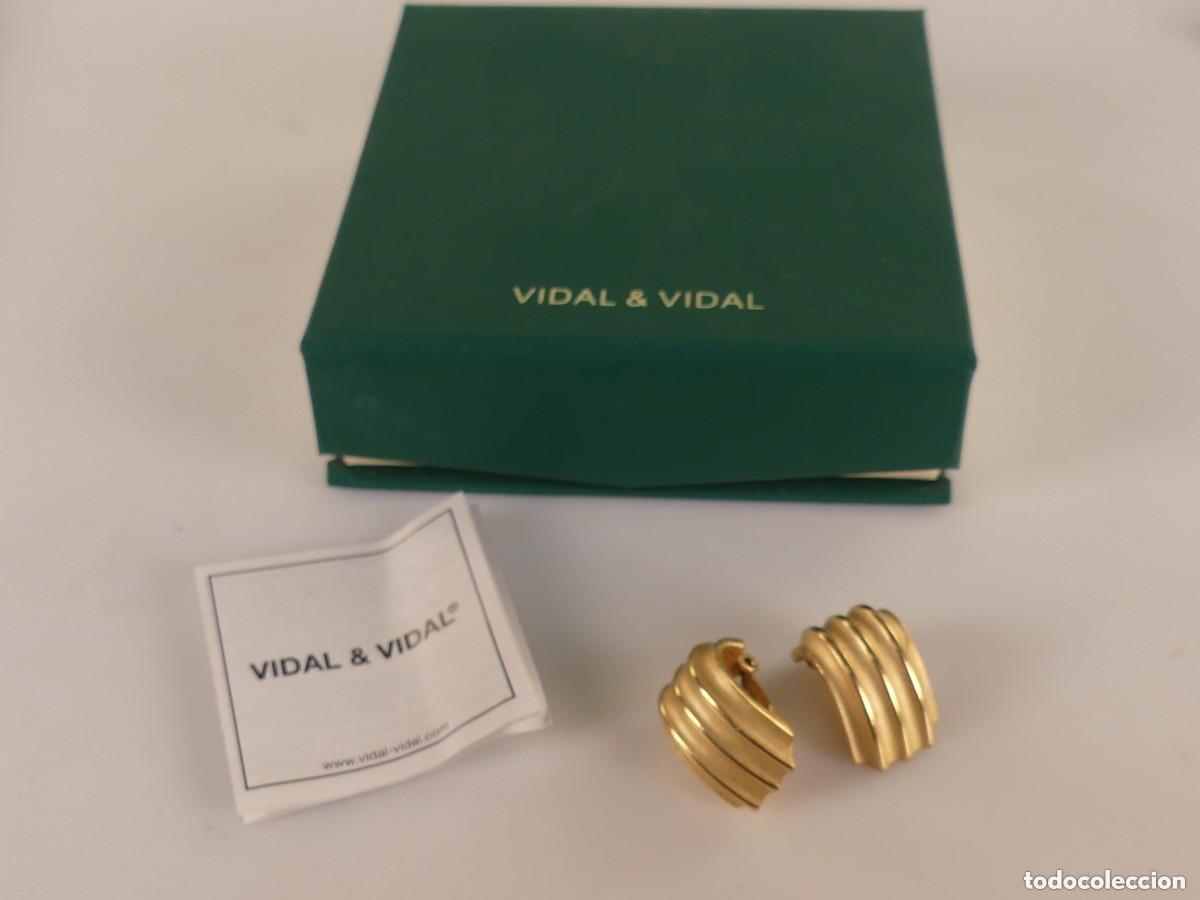 Joyeria: PENDIENTES CHAPADOS EN ORO DE 18 K-VIDAL & VIDAL - Foto 2