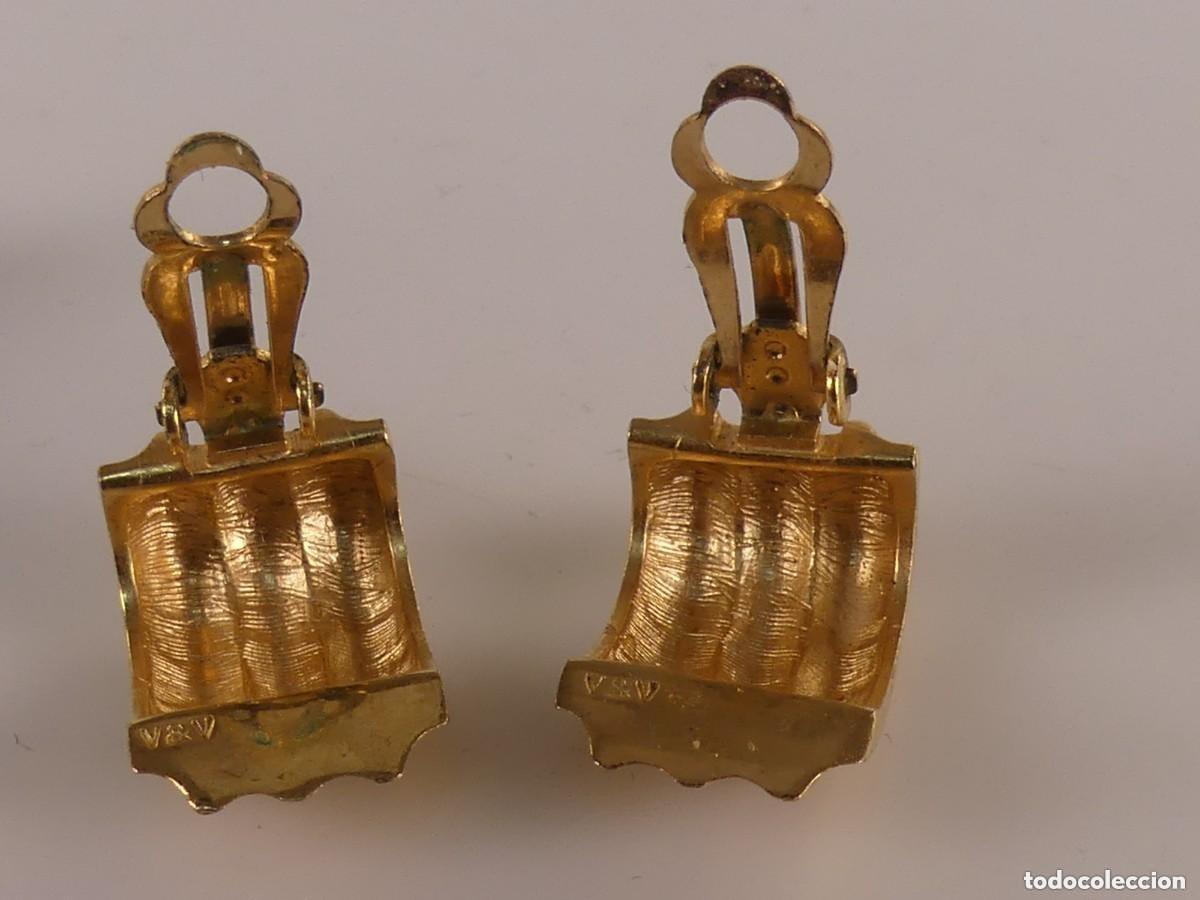 Joyeria: PENDIENTES CHAPADOS EN ORO DE 18 K-VIDAL & VIDAL - Foto 5