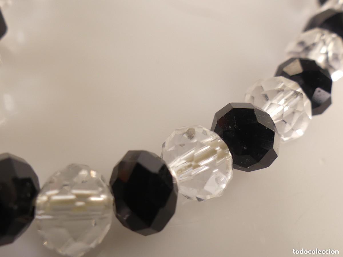 Joyeria: Conjunto de Collar y Pulsera Cuentas Negros y Blancos - Foto 2