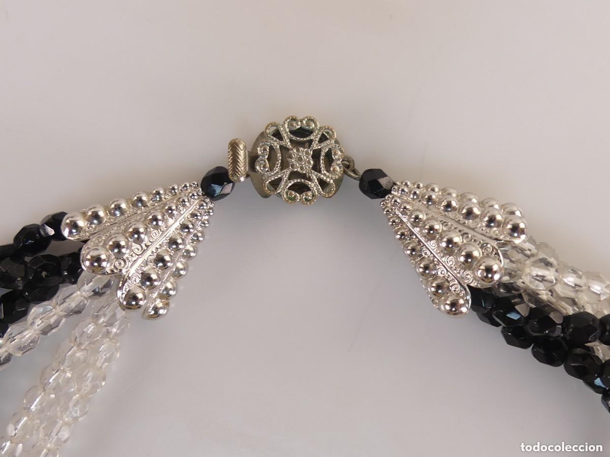Joyeria: Conjunto de Collar y Pulsera Cuentas Negros y Blancos - Foto 3