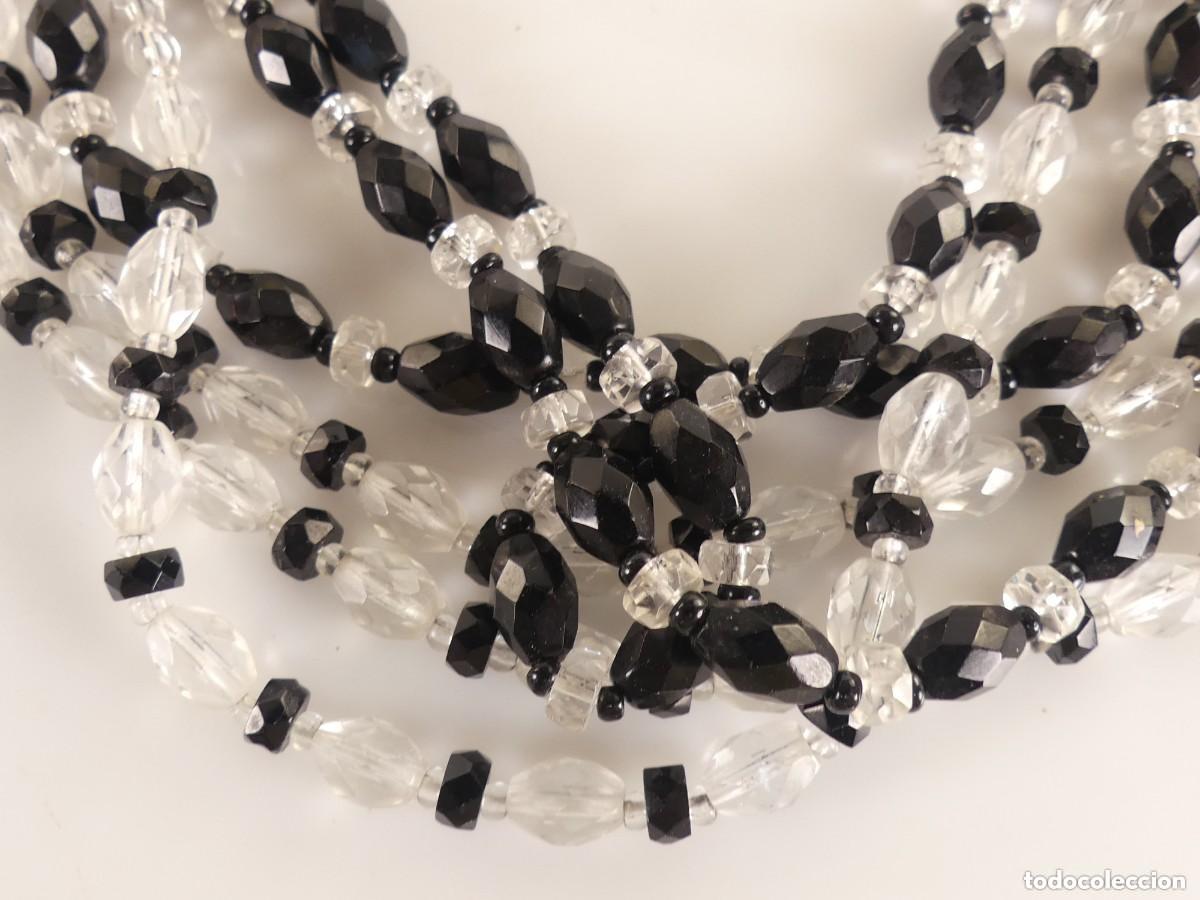 Joyeria: Conjunto de Collar y Pulsera Cuentas Negros y Blancos - Foto 4