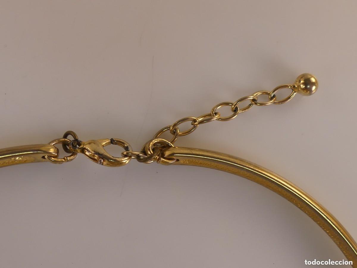 Joyeria: Conjunto de Collar Pendientes Dorados y Esmalte - Foto 4