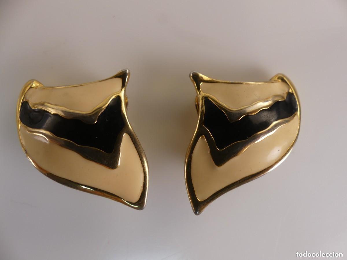 Joyeria: Conjunto de Collar Pendientes Dorados y Esmalte - Foto 5