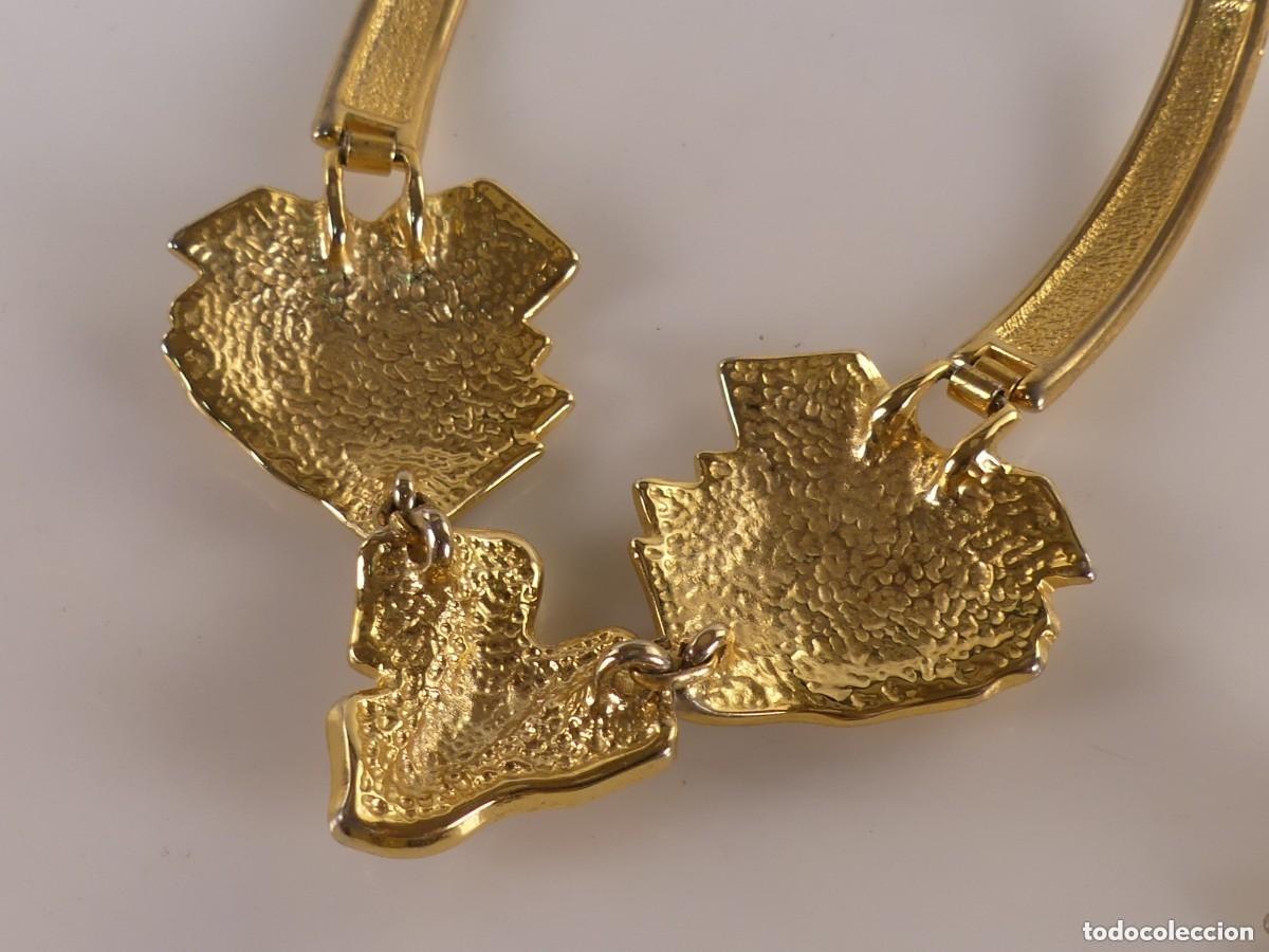 Joyeria: Conjunto de Collar Pendientes Dorados y Esmalte - Foto 7