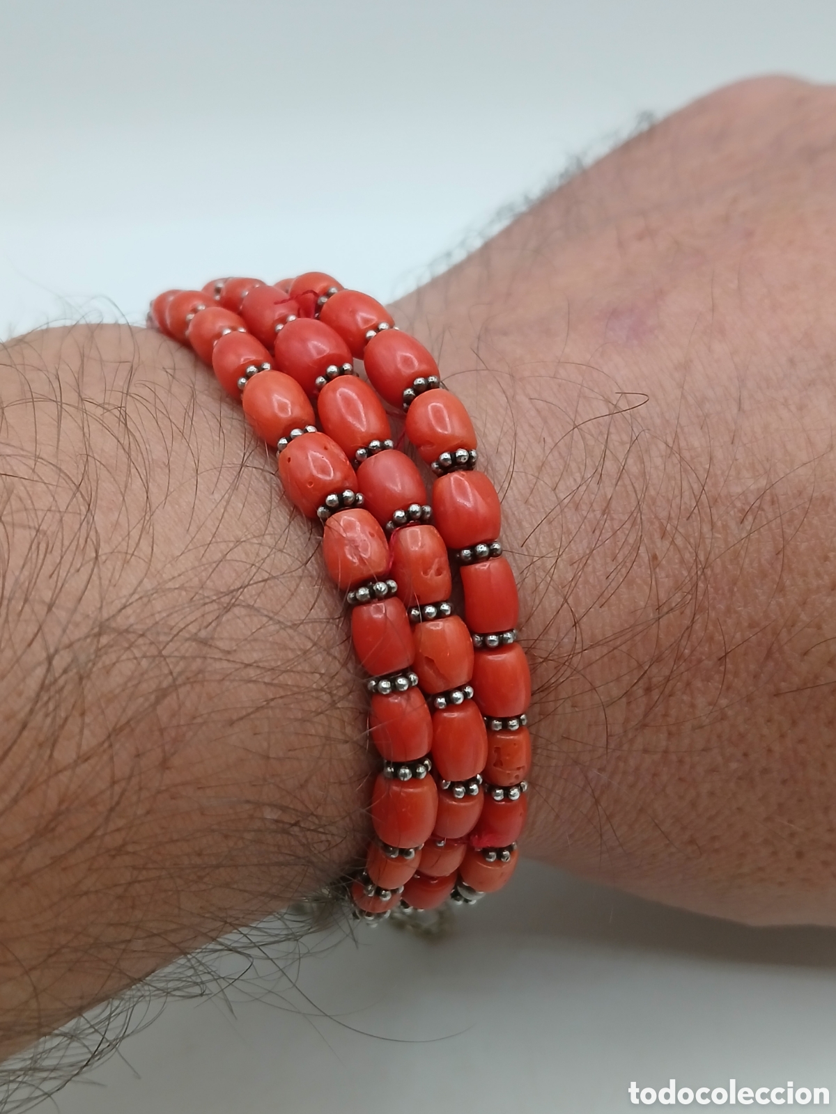 Joyeria: Pulsera plata 925mls y coral rojo - Foto 2